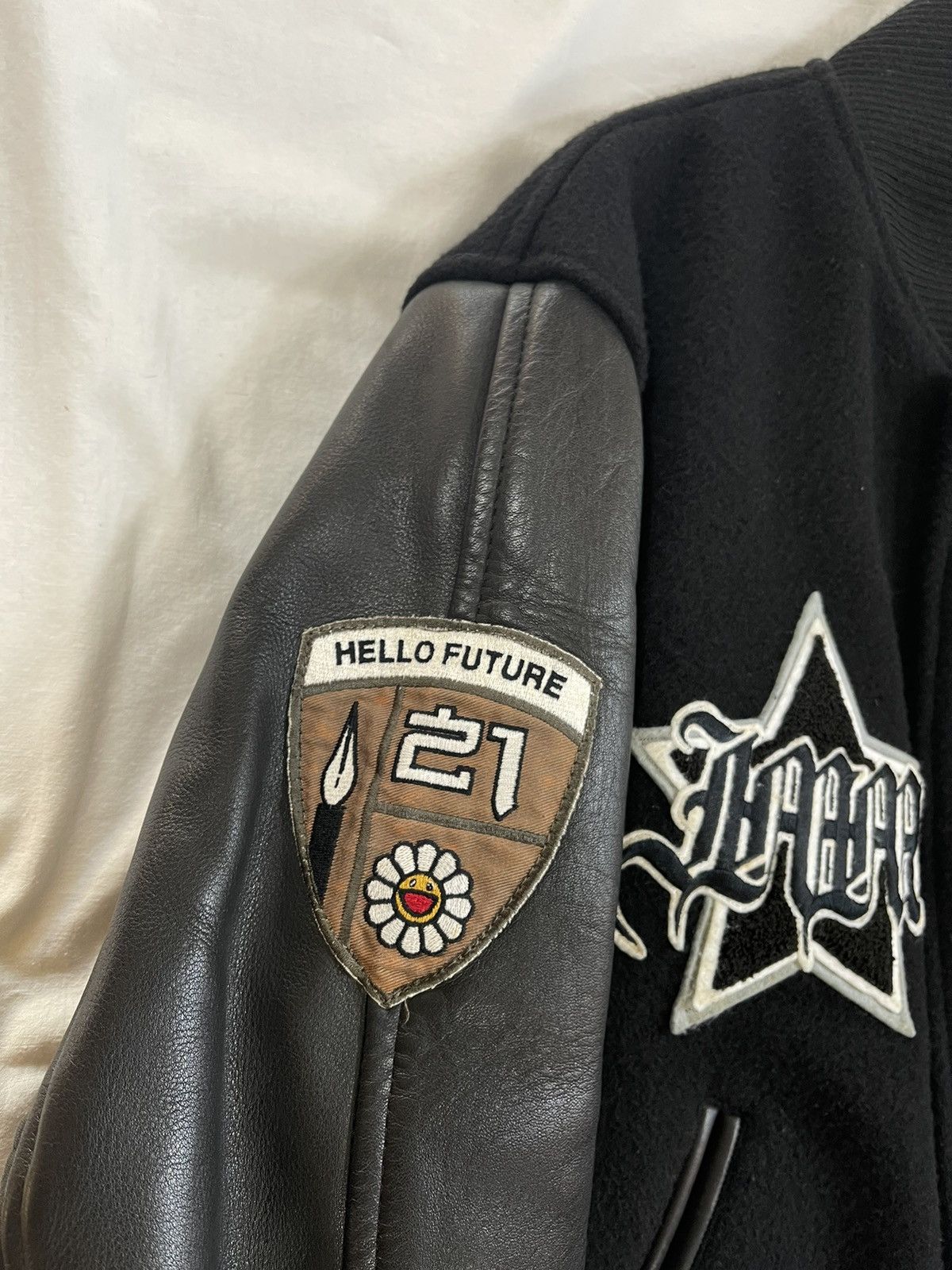 Issey Miyake Men AW99 1-of-50 Murakami Patch Emblems Varsity Jacket Size US M / EU 48-50 / 2 - 8 Thumbnail