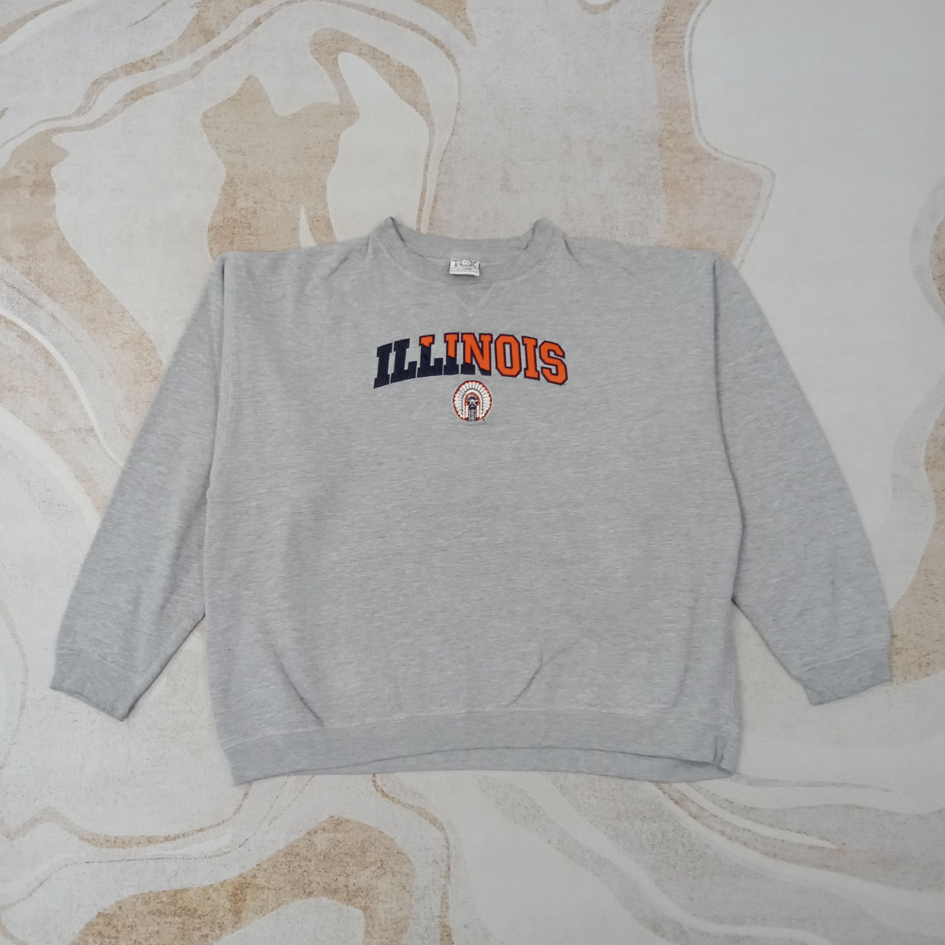 Vintage Illinois American State Sweatshirt C262N6 Size US XXL / EU 58 / 5 - 1 Thumbnail