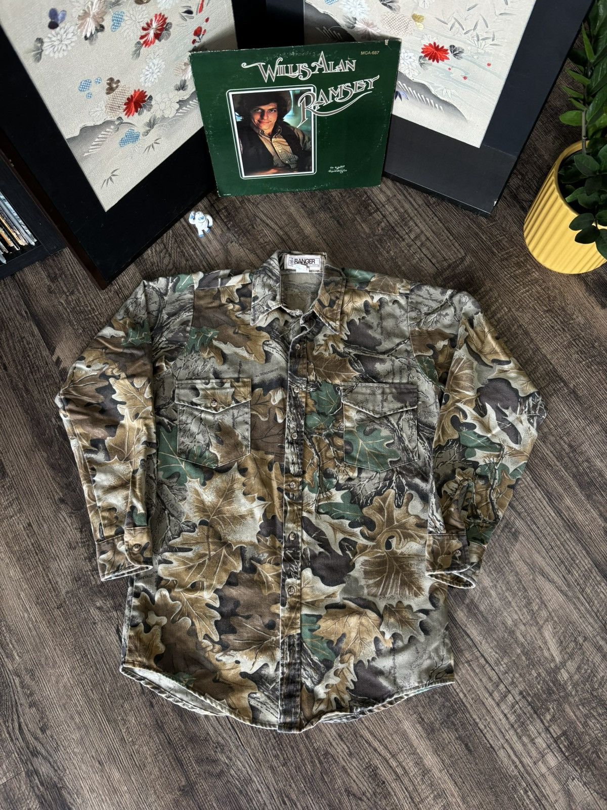 Vintage 90s Ranger Vintage Camo Button Shirt Small Size US S / EU 44-46 / 1 - 4 Thumbnail