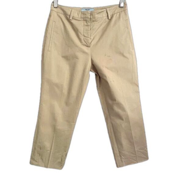 Prada Prada Straight Leg Cotton Crop Capri Pants - 8 / Medium Size 30" / US 8 / IT 44 - 2 Thumbnail