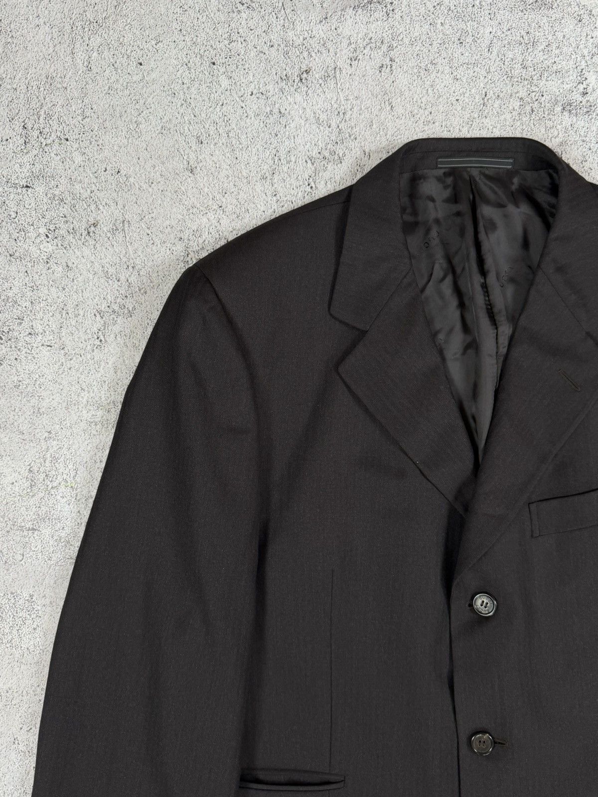 Gucci Gucci Classic Black Suit | Original | Size 52 | Size 52L - 3 Thumbnail