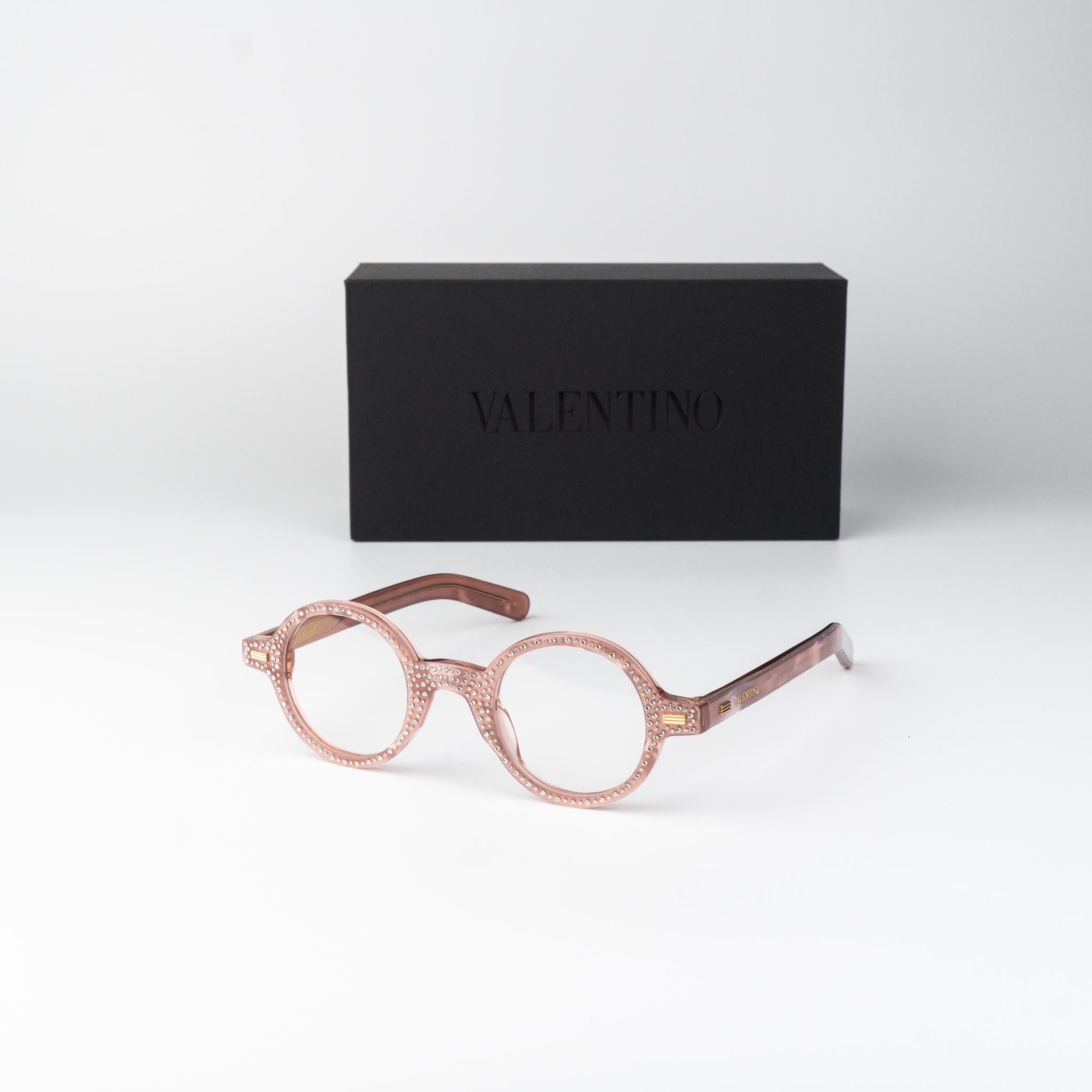 Valentino Valentino Women Eyeglasses Stones Crystal Round VLX-185 E Size ONE SIZE - 1 Thumbnail