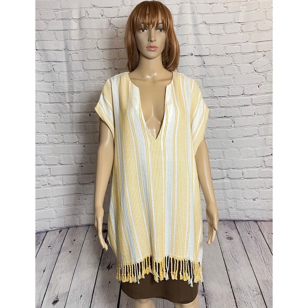 Zara NWT New ZARA Rustic Fringed Kaftan Size M-L Size M / US 6-8 / IT 42-44 - 3 Thumbnail
