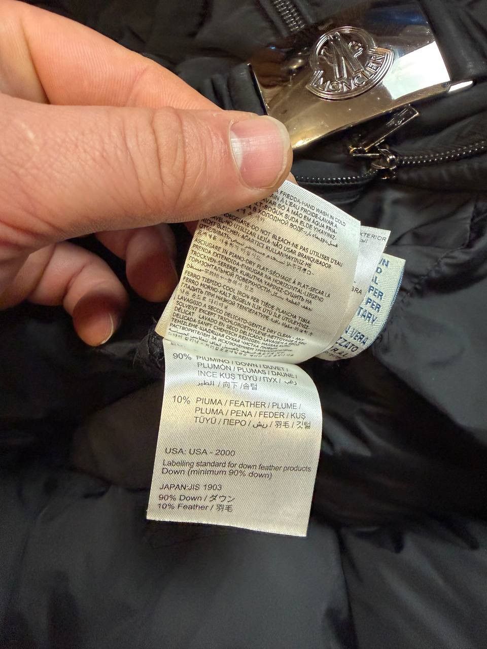 Moncler MONCLER DURACE Down Puffer Coat Jacket Black Big Collar Size XS / US 0-2 / IT 36-38 - 18 Thumbnail