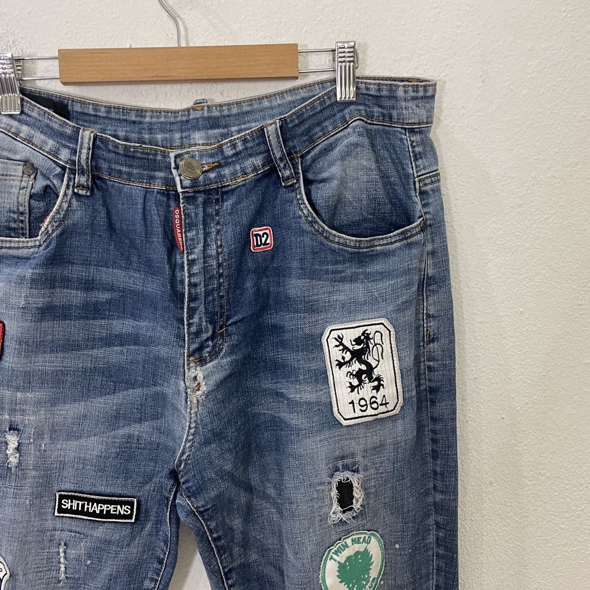 Dsquared2 Vintage Dsquared2 Distressed Denim Jeans Size US 36 / EU 52 - 2 Thumbnail