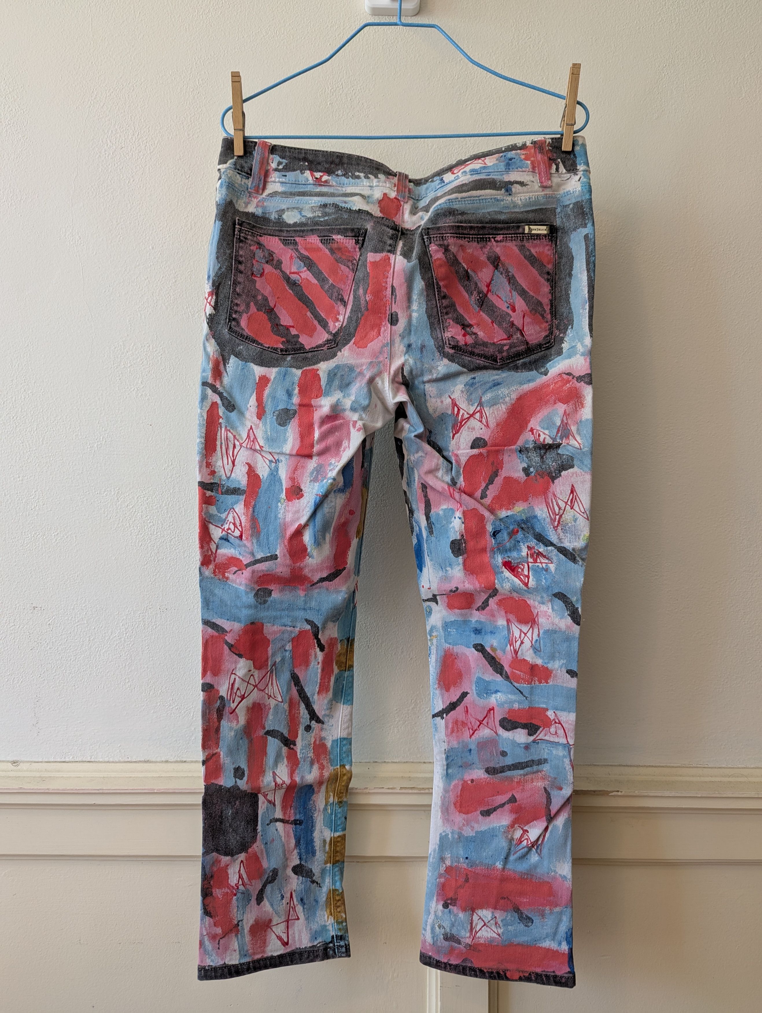Scully Custom Skully Graffiti Pants Size 30" / US 8 / IT 44 - 2 Thumbnail