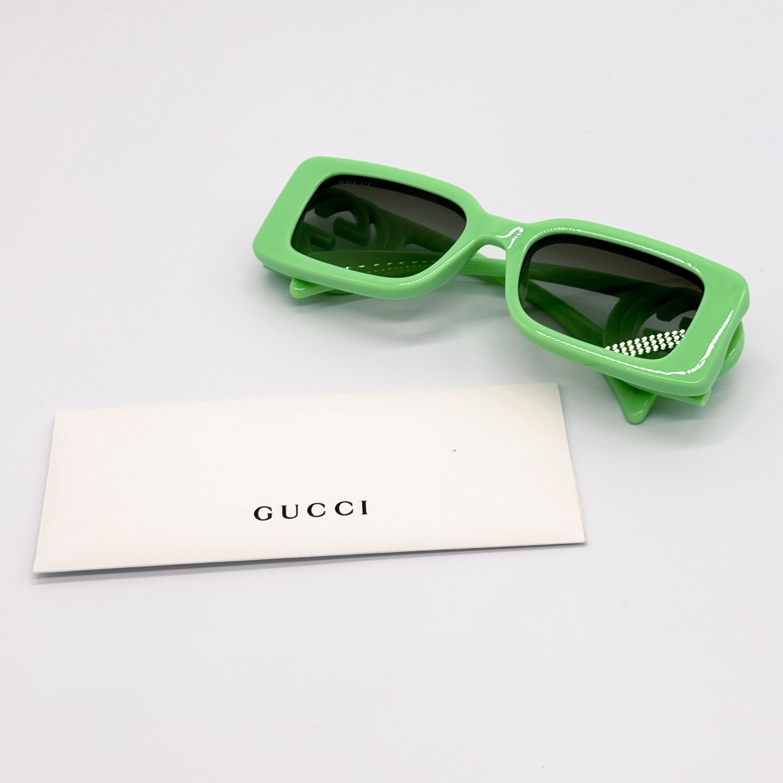 Gucci NEW GUCCI GG1325S 004 WOMEN GREEN SUNGLASSES Size ONE SIZE - 9 Thumbnail