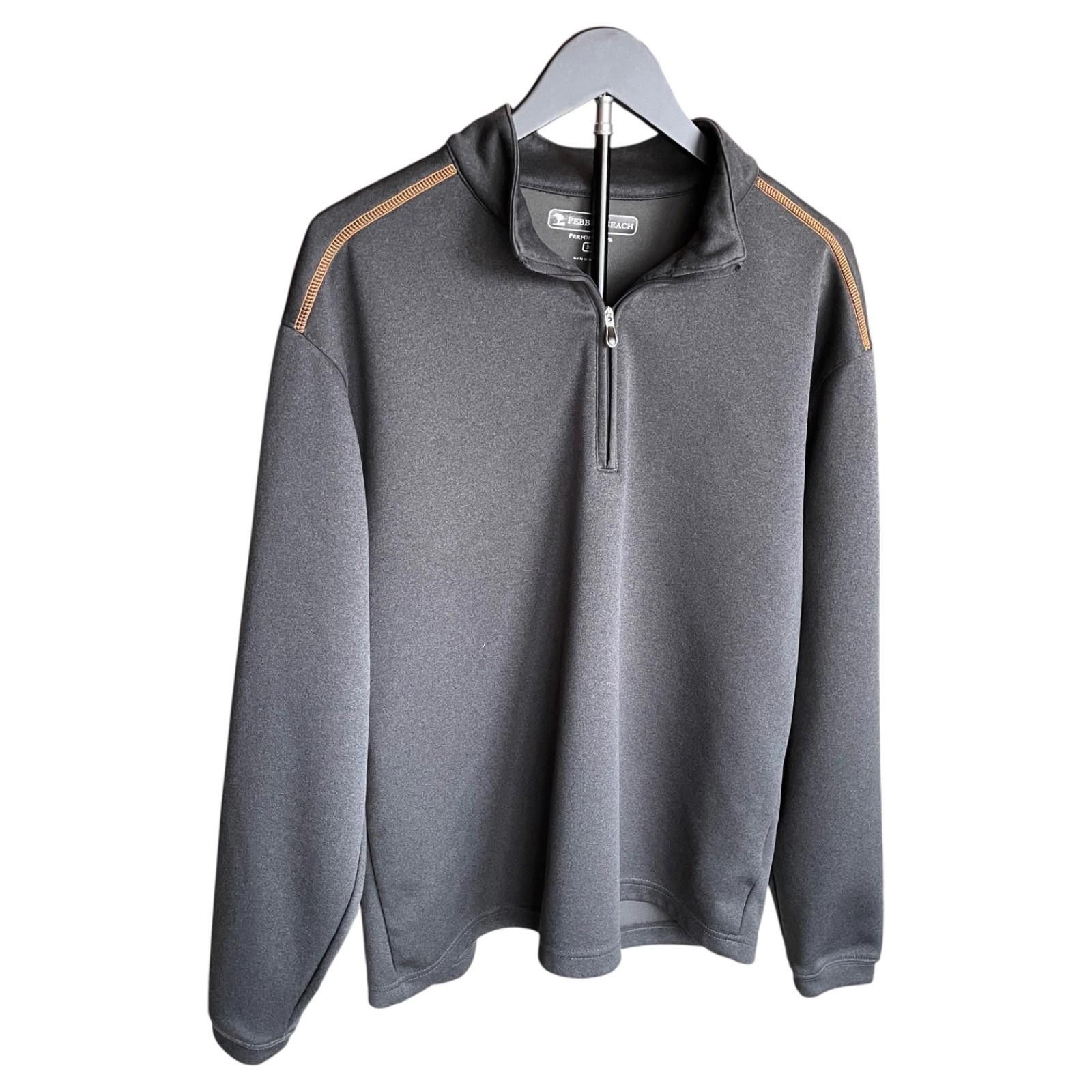 Lone Cypress By Pebble Beach Pebble Beach Mens M Performance 1/4 Zip Golf Pullover CLEAN! Size ONE SIZE - 1 Thumbnail