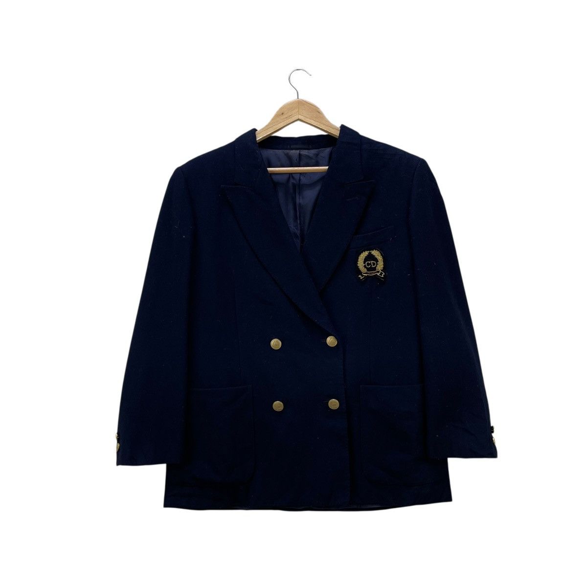 Dior 🔥 Christian Dior Double Breasted wool Blazer Gold Button Size US M / EU 48-50 / 2 - 1 Thumbnail