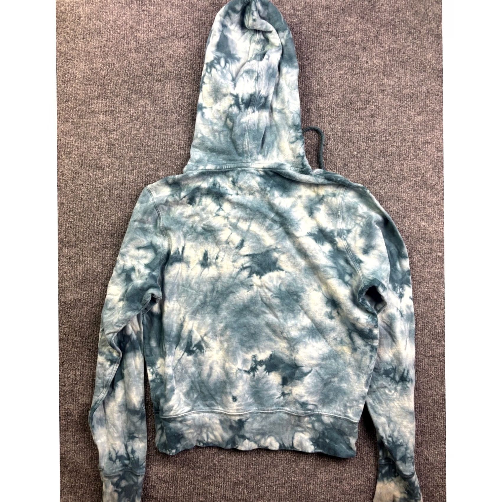 Athleta Athleta Hoodie Womens Small Blue Tie Dye Long Sleeve Cotton Blend Pullover Size S / US 4 / IT 40 - 8 Thumbnail
