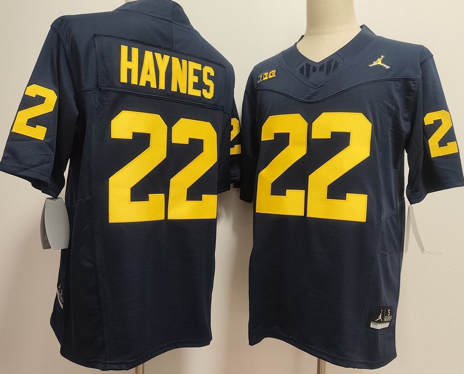Other Men's NCAA Wolverines 22 Haynes Navy Jersey Size US M / EU 48-50 / 2 - 1 Thumbnail