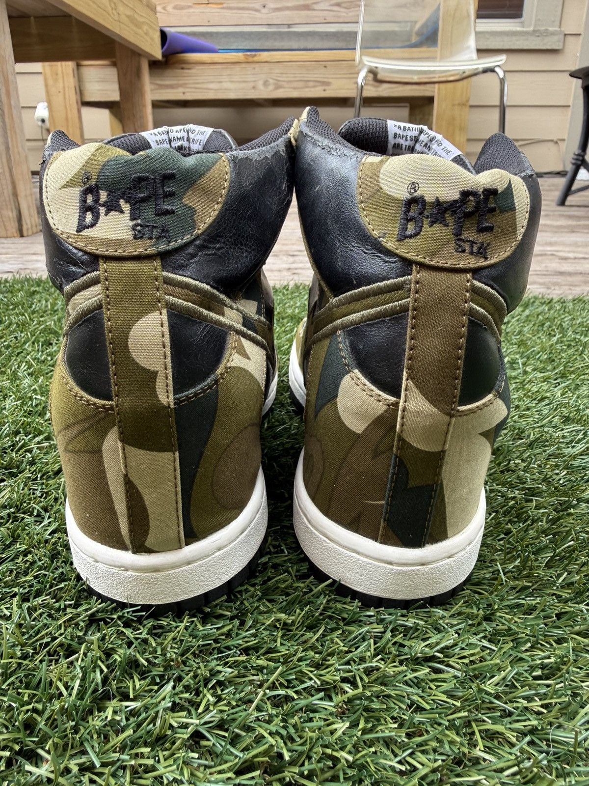 Bape A Bathing Ape BAPE STA HI Camo Black Sneakers Size 5.5 Size US 5.5 / IT 35.5 - 3 Thumbnail