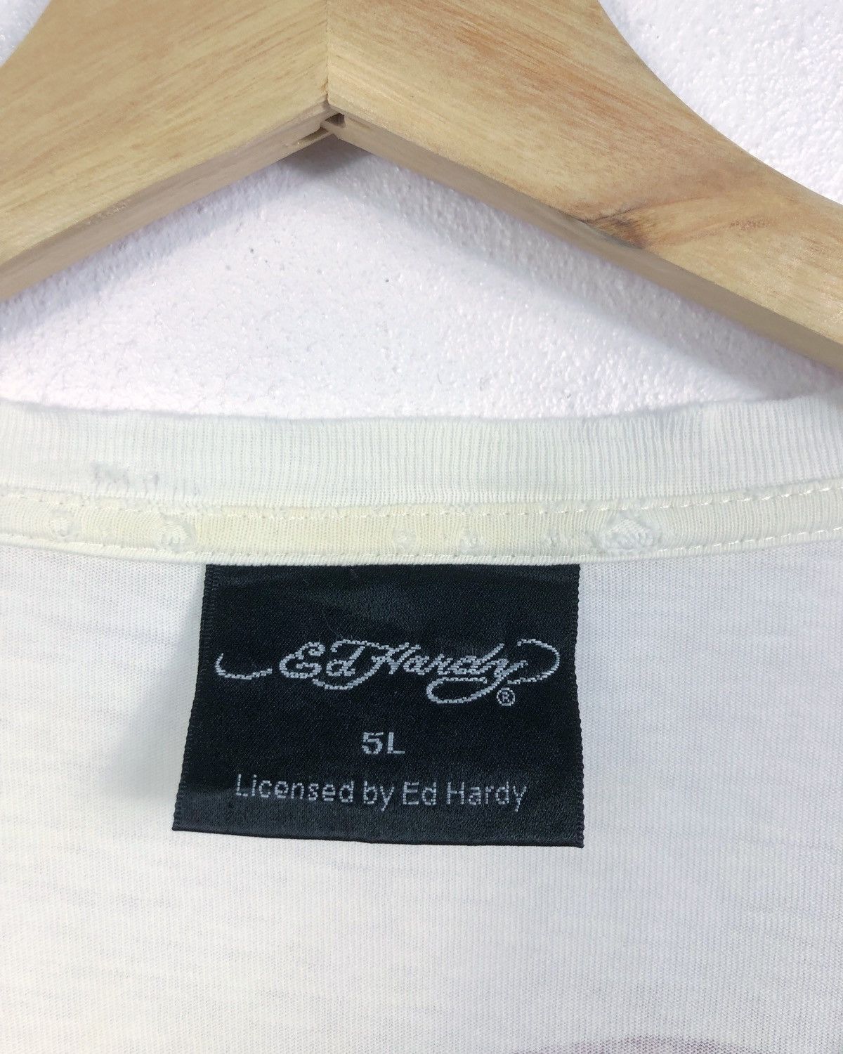 Ed Hardy Rare Vintage Ed Hardy Los Angeles Oversize LS Tee Size US XXL / EU 58 / 5 - 8 Thumbnail