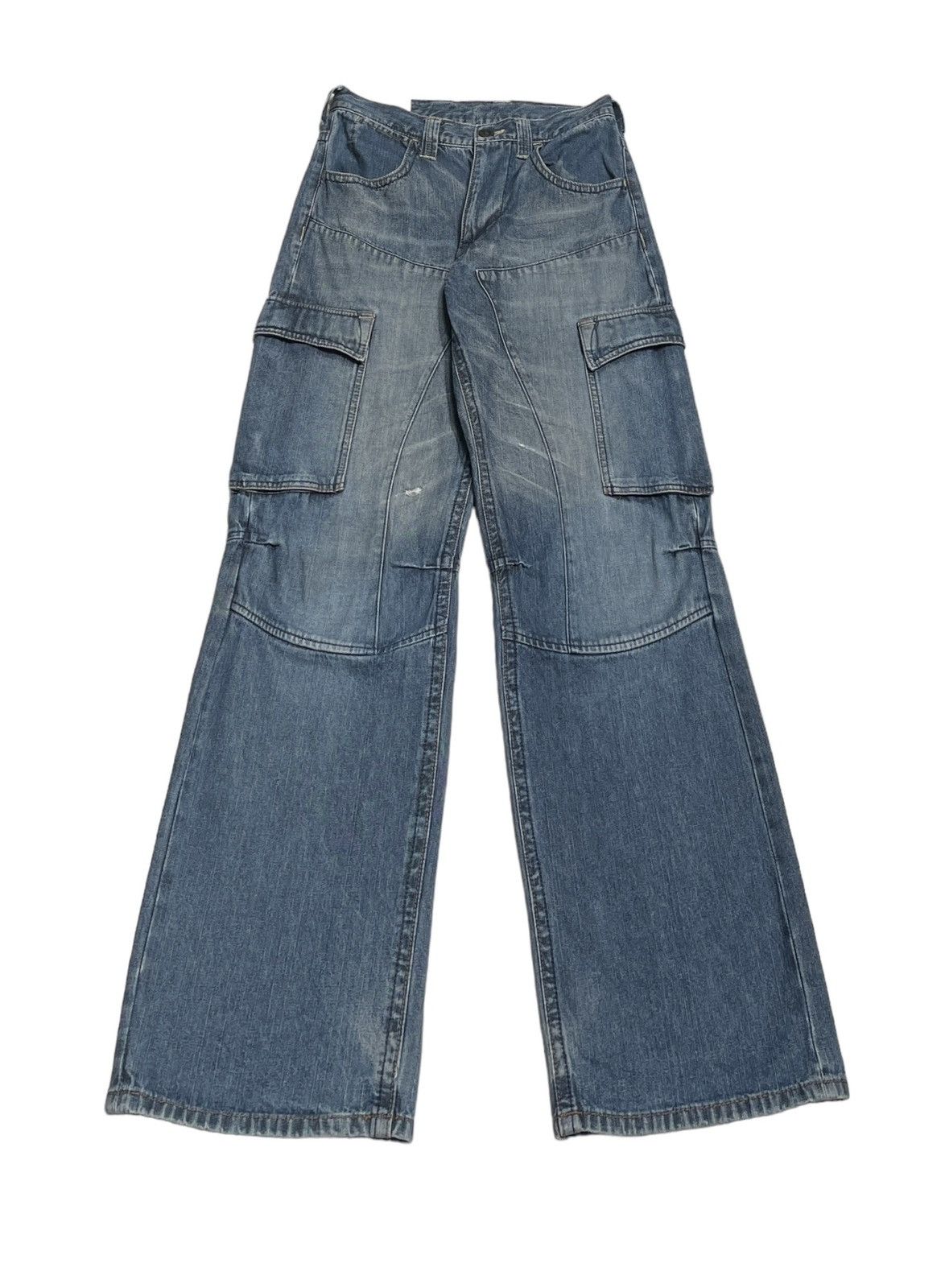 If Six Was Nine × Japanese Brand Rare Design Vintage Brand Double Edge Baggy Jeans 2000s Size US 28 / EU 44 - 1 Thumbnail