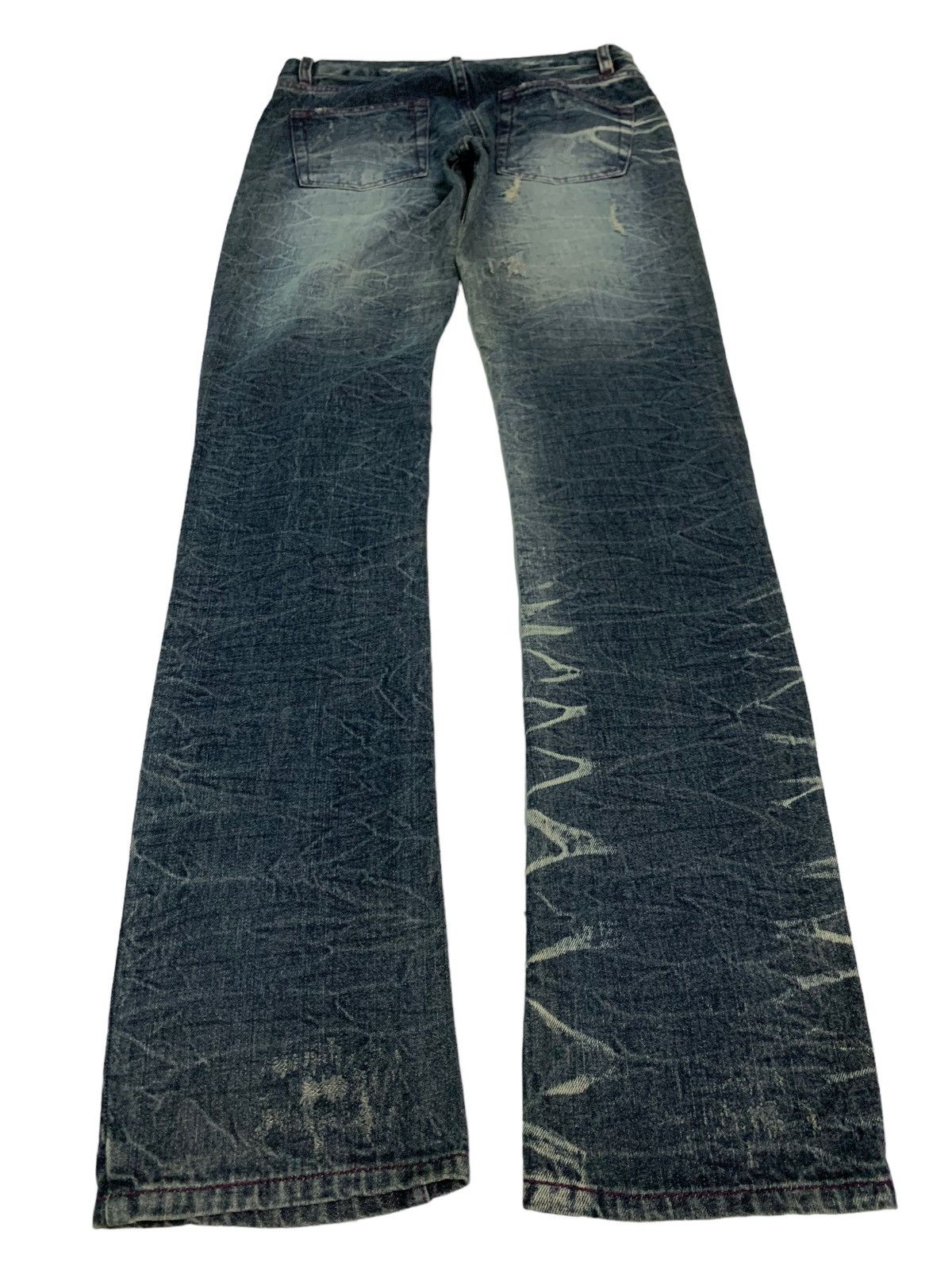 Japanese Brand 🔥Rare Japanese Brand Lowbox Distressed Asid Wash Design Size US 30 / EU 46 - 3 Thumbnail