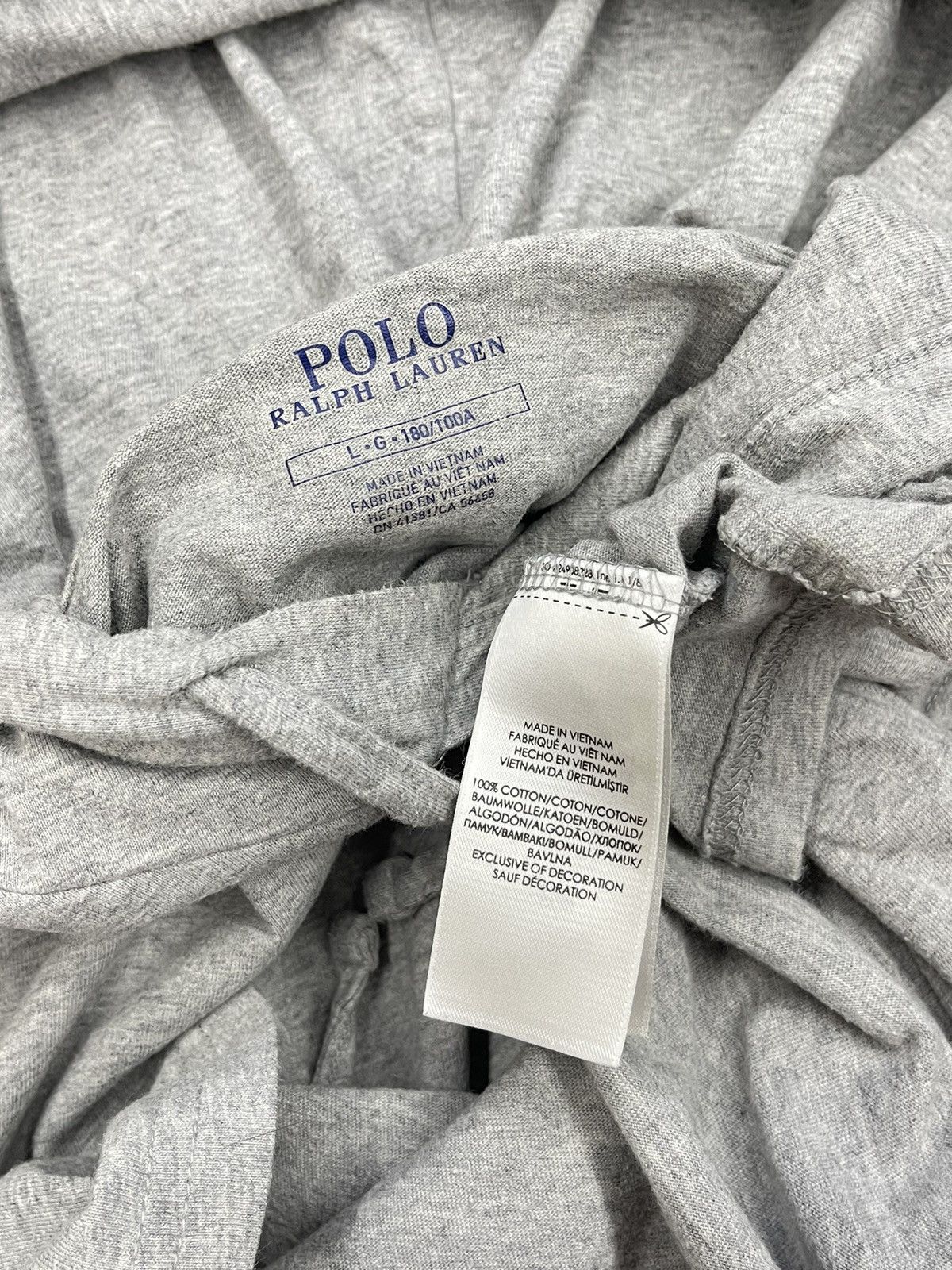 Polo Ralph Lauren × Rugby Ralph Lauren × Vintage Vintage Polo Ralph Lauren Grey Hoodie Y2K Rugby Size US L / EU 52-54 / 3 - 6 Thumbnail
