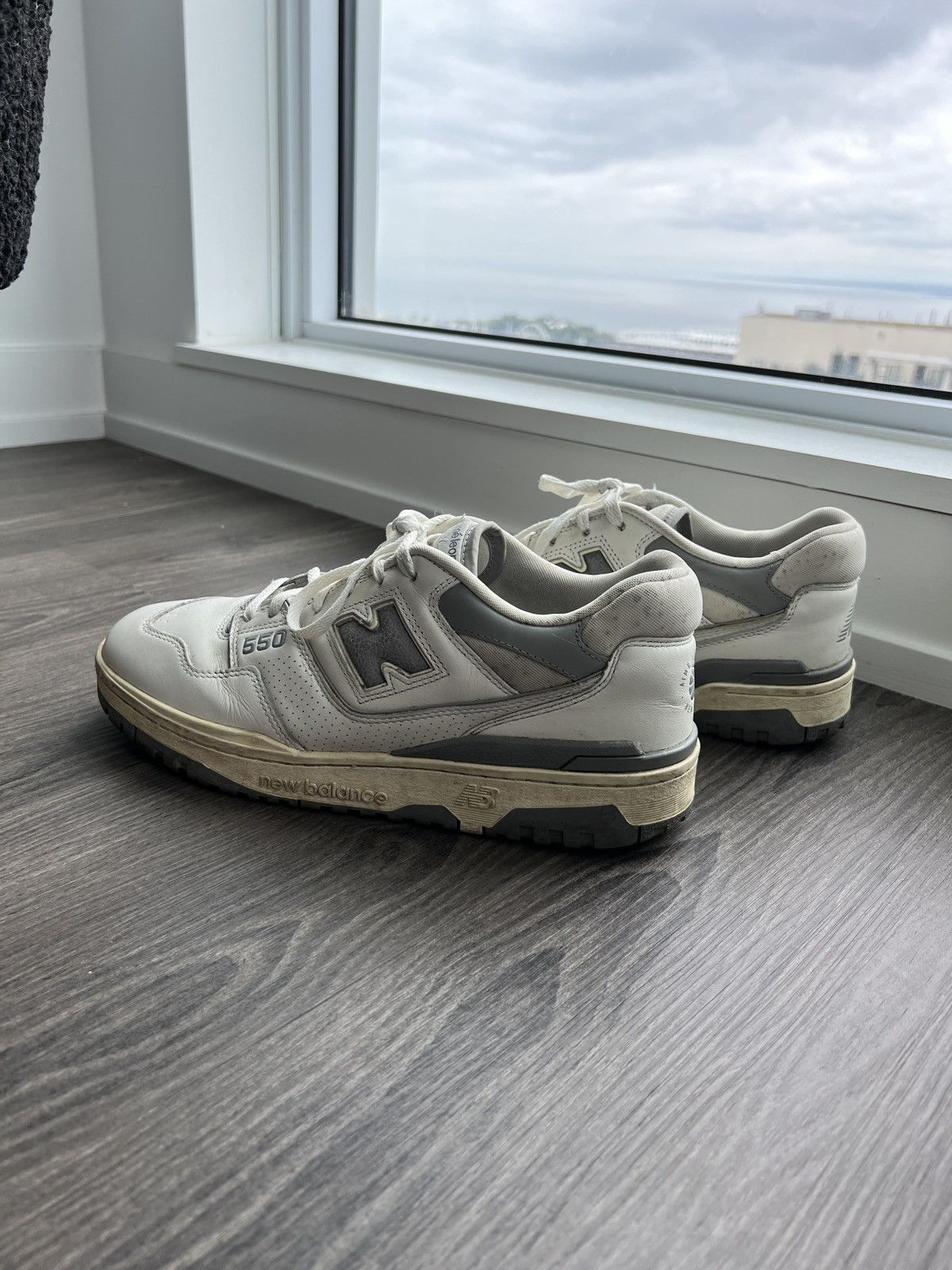 image of Aime Leon Dore x New Balance 550 White Grey Shoes, Men's (Size 11)
