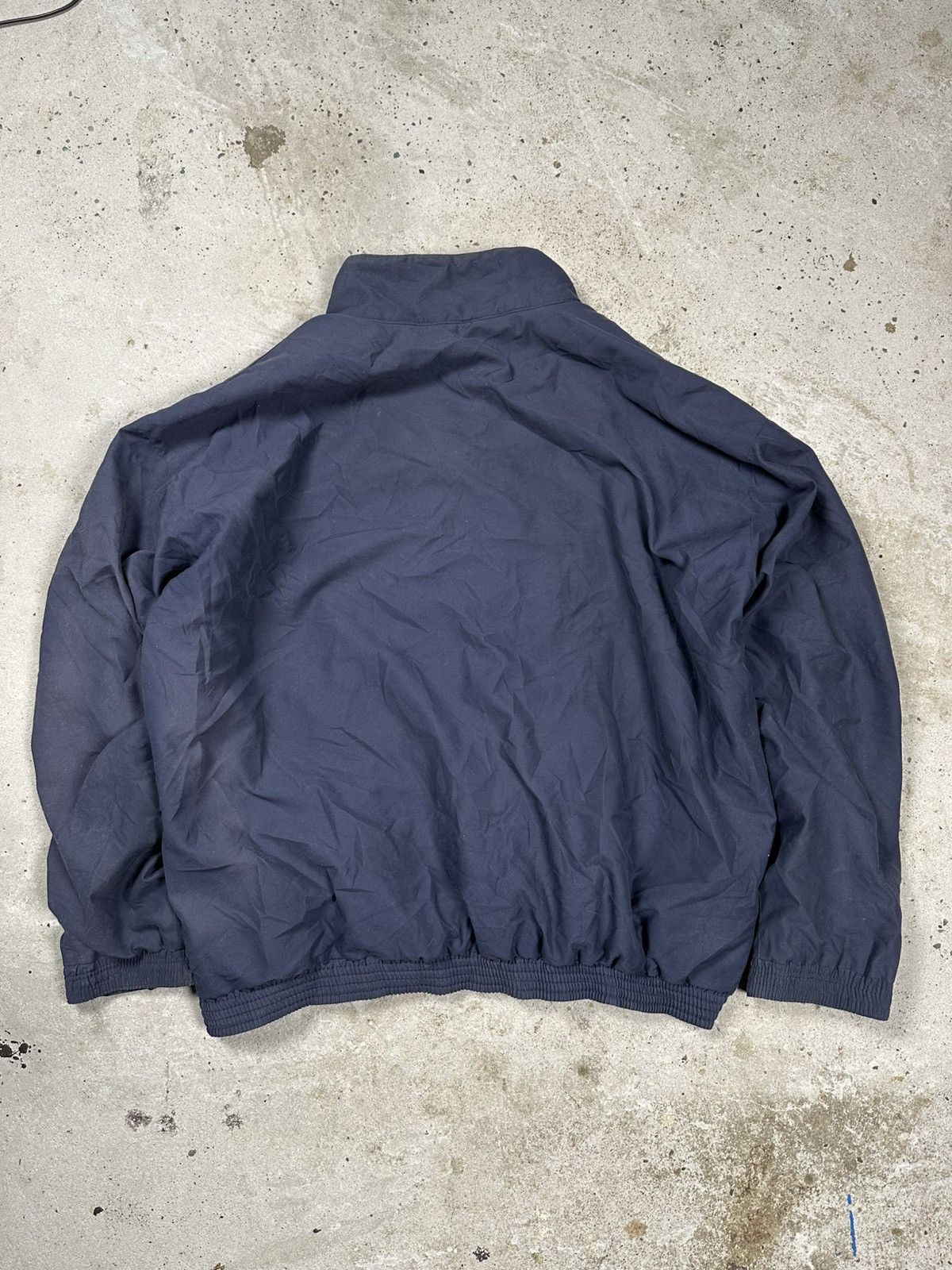 Burberry Vintage 90s Burberry’s Navy Track Jacket Half Button Logo Size US XL / EU 56 / 4 - 2 Thumbnail