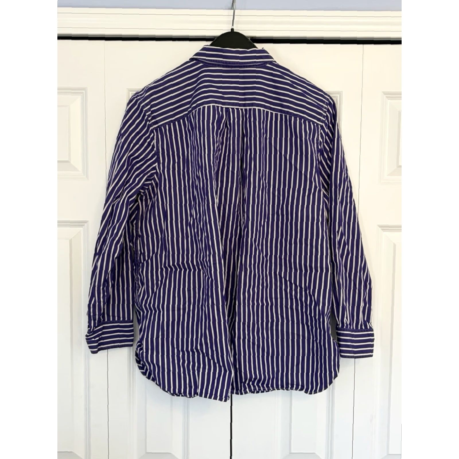 Ralph Lauren Lauren Ralph Lauren Womens Purple Button Up Dress Shirt Striped size 2X Size XXL / US 16-18 / IT 52-54 - 2 Thumbnail