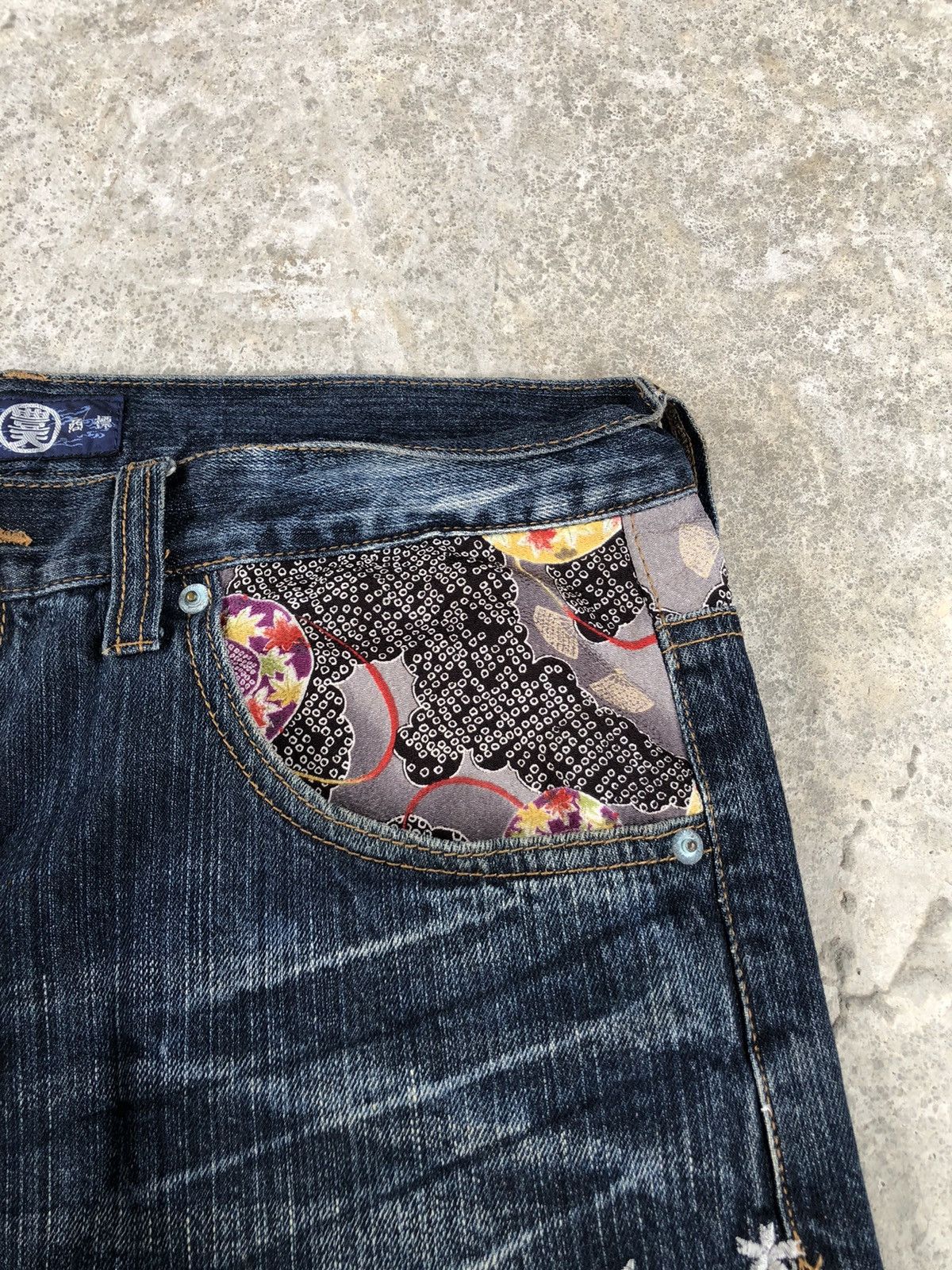 Japanese Brand Japanese Buden Embroidered Jeans Distressed Denim Size US 34 / EU 50 - 14 Thumbnail