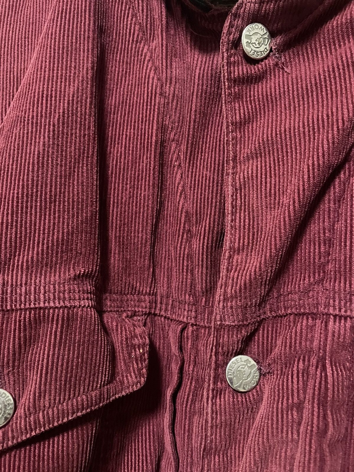 Diesel Vintage Rare Diesel Corduroy Distressed Jacket Velvet Size US L / EU 52-54 / 3 - 10 Thumbnail