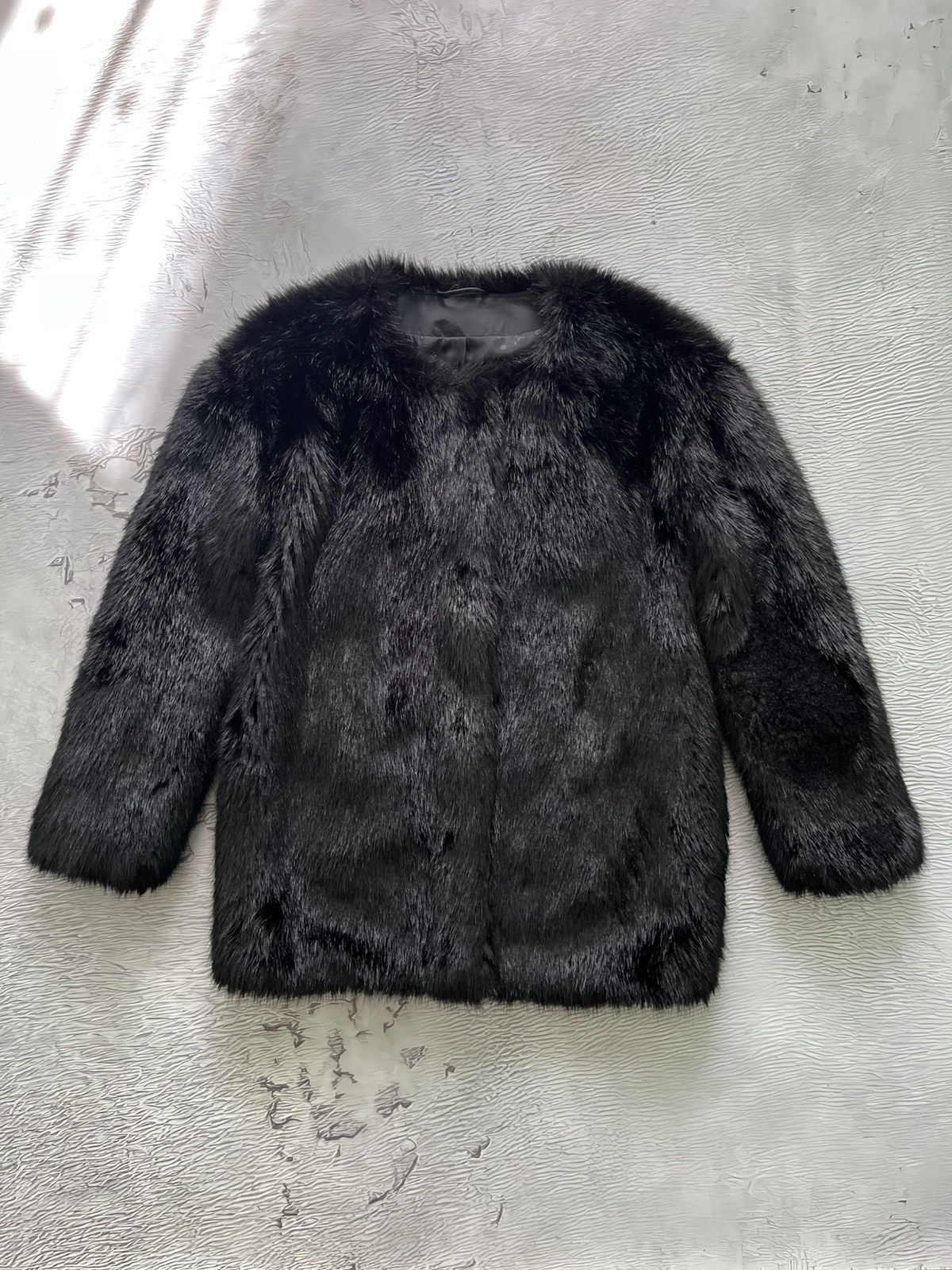 Karl Lagerfeld Karl Lagerfeld Faux Fur Coat Black Panther Jacket Luxury Size XS / US 0-2 / IT 36-38 - 1 Thumbnail