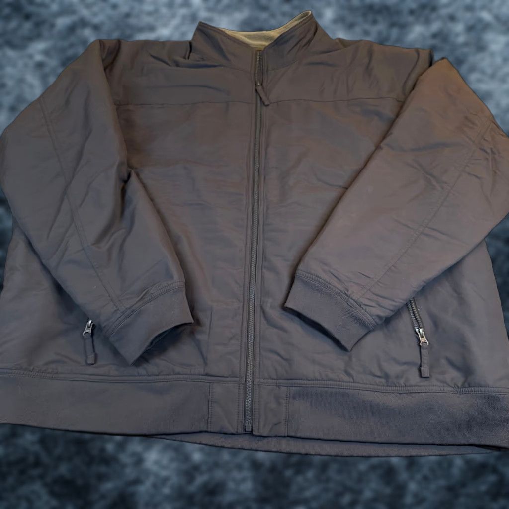 Duluth Trading Company Duluth Trading Co Mens 3XL Fleece Lined Jacket Gray Full Zip Bomber Work Coat Jacket long Sleeve Zip Pockets Insulated Casual Fall Winter Mens Size US XXL / EU 58 / 5 - 1 Thumbnail