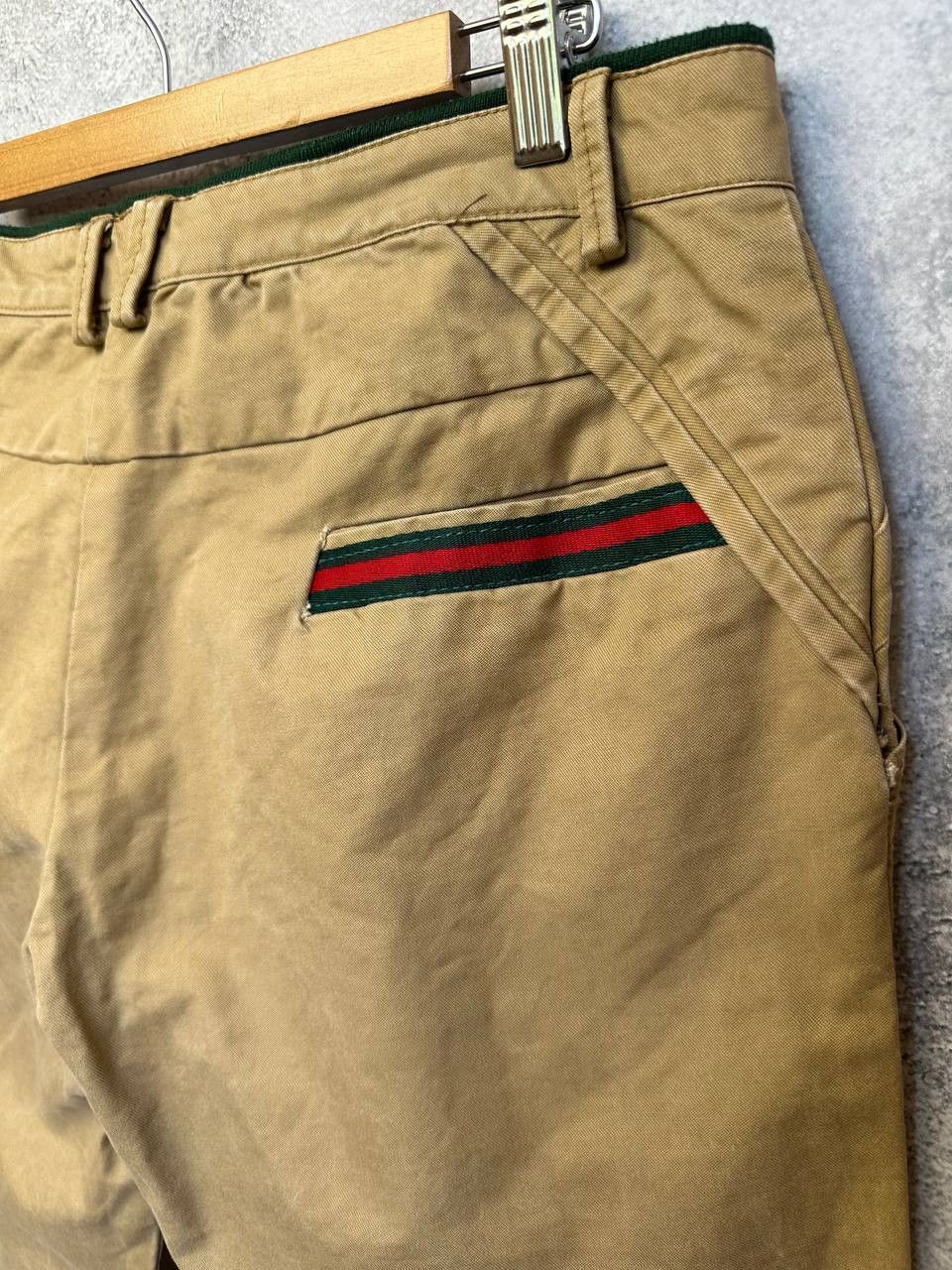 Japanese Brand Kosmo Lupo Beige Chino Pants Stripe Detail Cult Wear Size US 32 / EU 48 - 11 Thumbnail