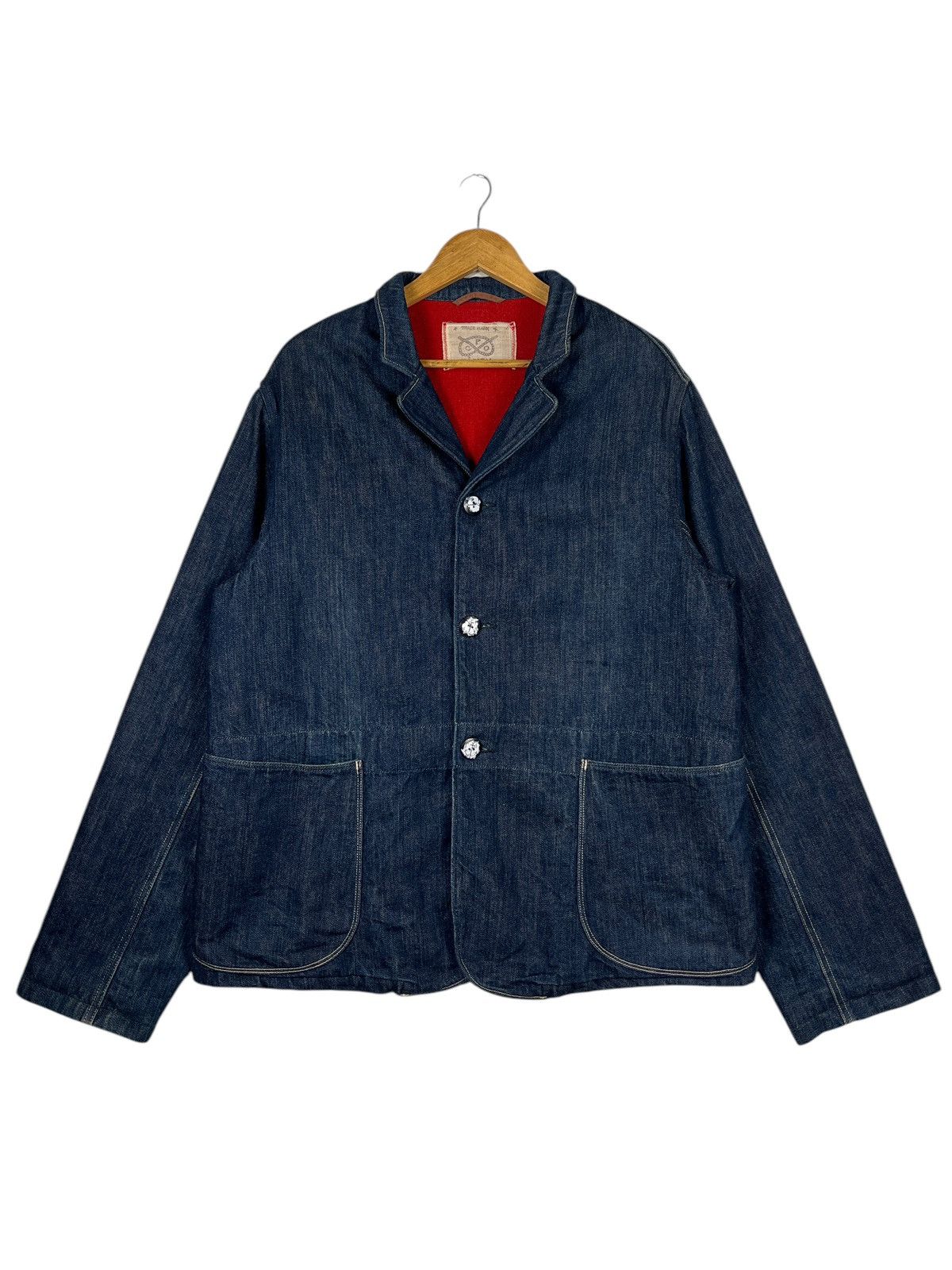 Kapital 🔥 Super Rare Archives Vintage Kapital Navy Denim Cpo Jacket Size US XL / EU 56 / 4 - 6 Thumbnail