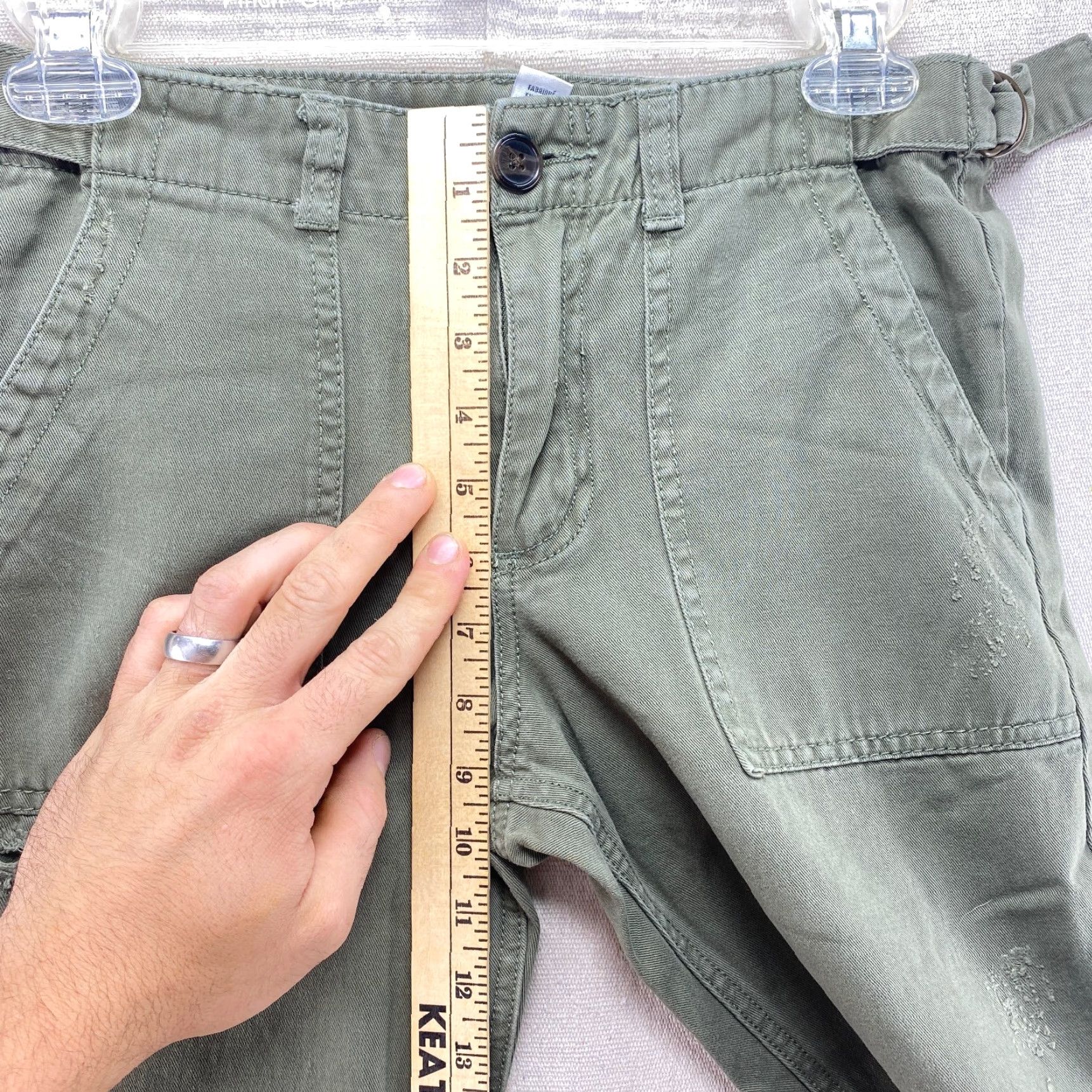 Forever 21 FOREVER 21 Pants Womens 25 Green Military Baker Army Flap Pocket OG107 OG507 Size 42" / US 20 - 3 Thumbnail