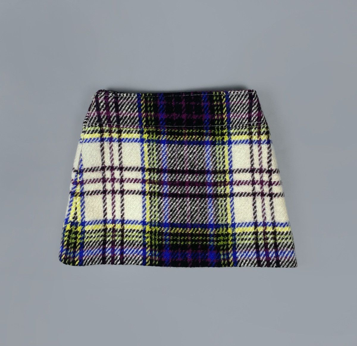 Burberry Vintage Burberry Nova Check Plaid Tweed Skirt UK 10 US 8 Size 28" / US 6 / IT 42 - 2 Thumbnail
