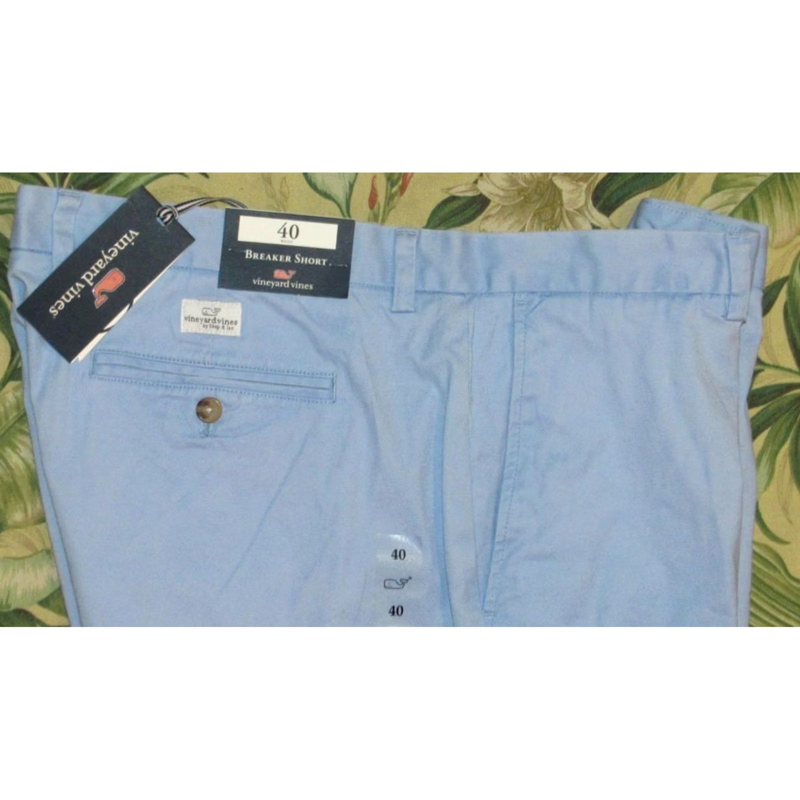 Vineyard Vines VINEYARD VINES Blue Cotton 9" Breaker Chino Shorts 40 NWT Mens Regular 40 Blue Chino Shorts Size US 40 / EU 56 - 2 Thumbnail