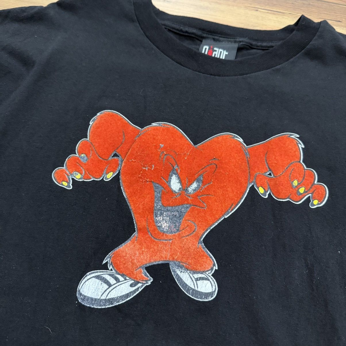 Other Vintage Giant Tag Looney Tunes Gossamer Heart Black Shirt Size US XL / EU 56 / 4 - 2 Thumbnail