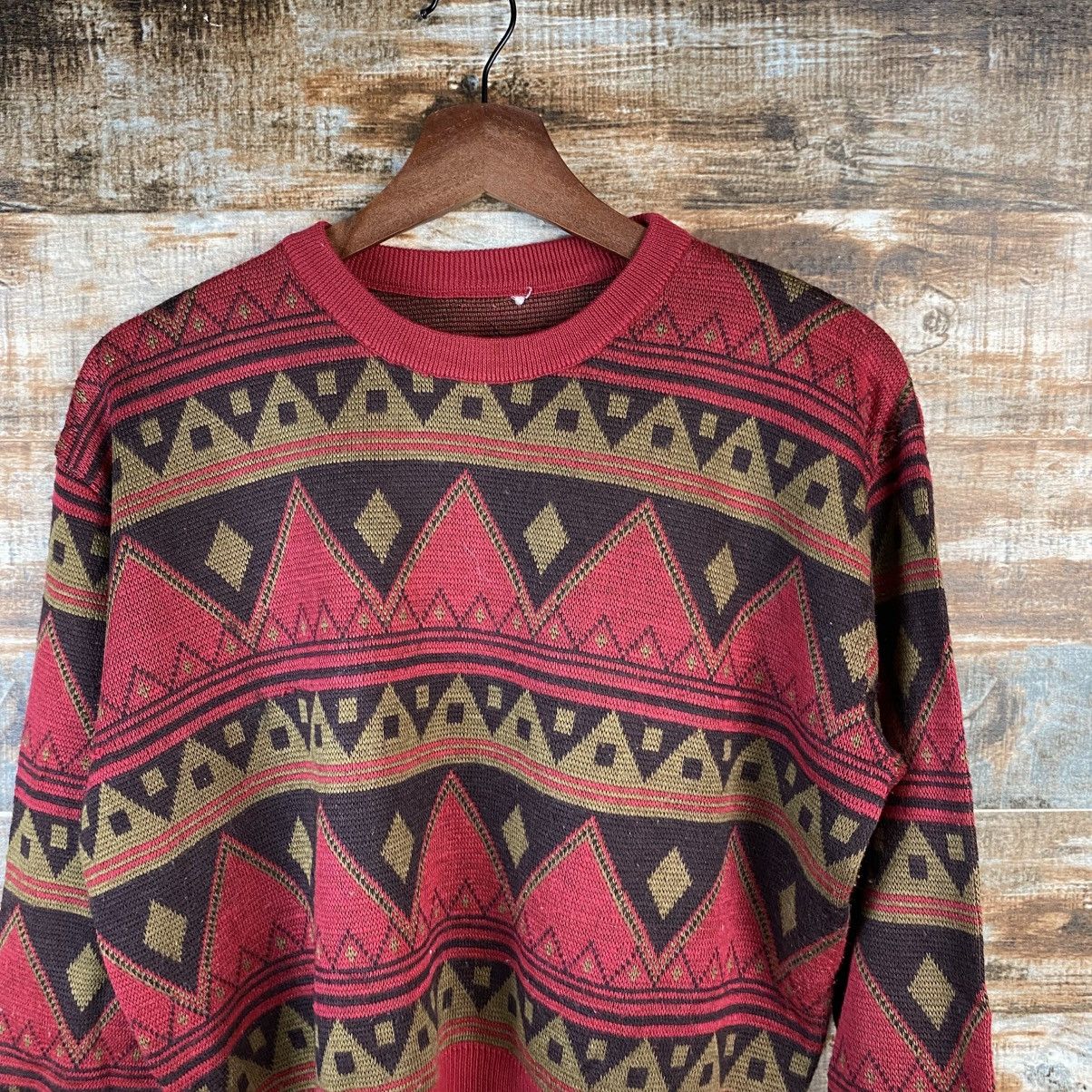 Homespun Knitwear × Japanese Brand DL Japanese Brand art vintage Red Knitwear #C820 Size S / US 4 / IT 40 - 5 Thumbnail