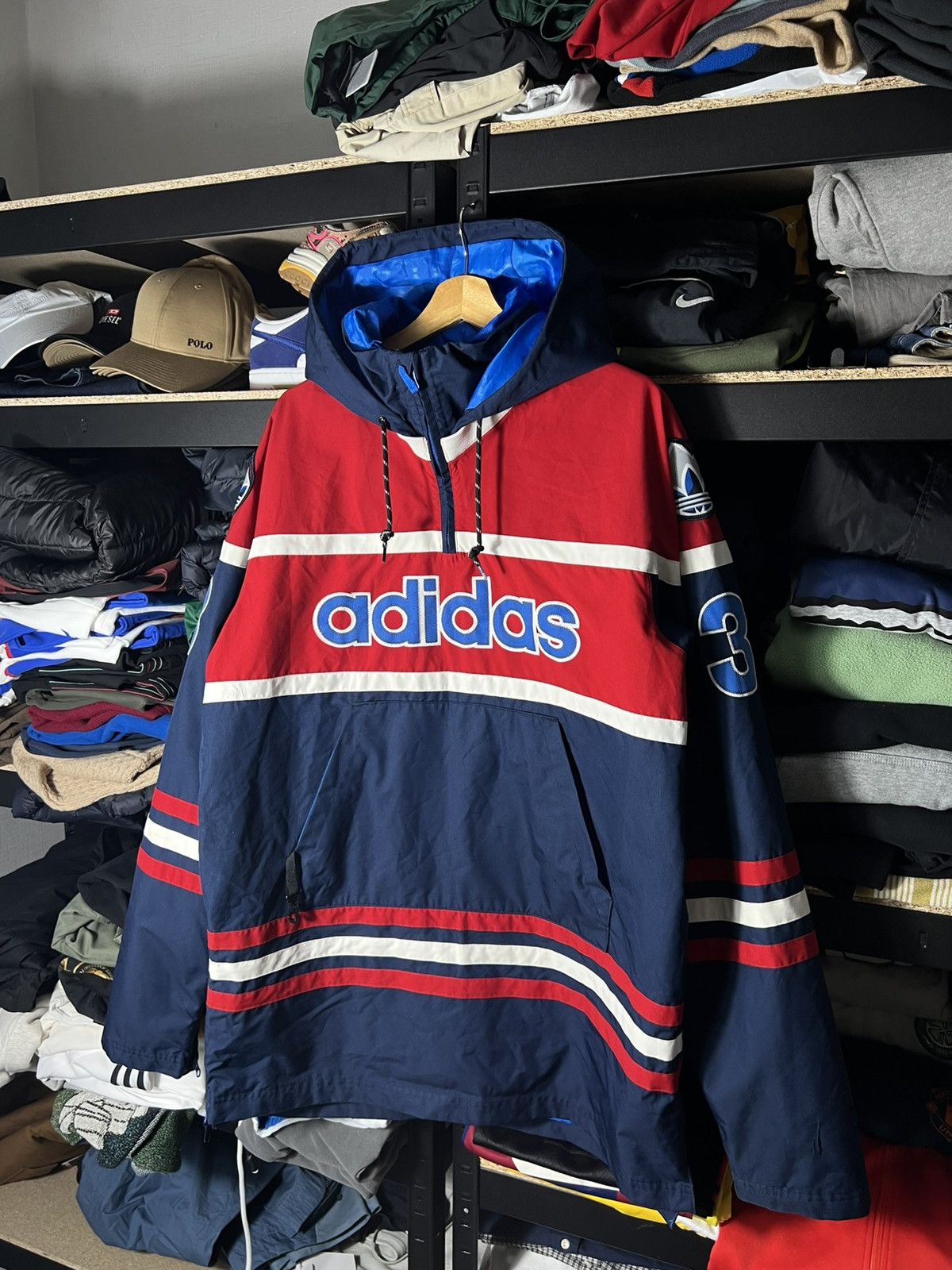 Adidas 🔹 Adidas Retro Anorak Windbreaker – Snowboarding Jacket Rare Size US L / EU 52-54 / 3 - 2 Thumbnail