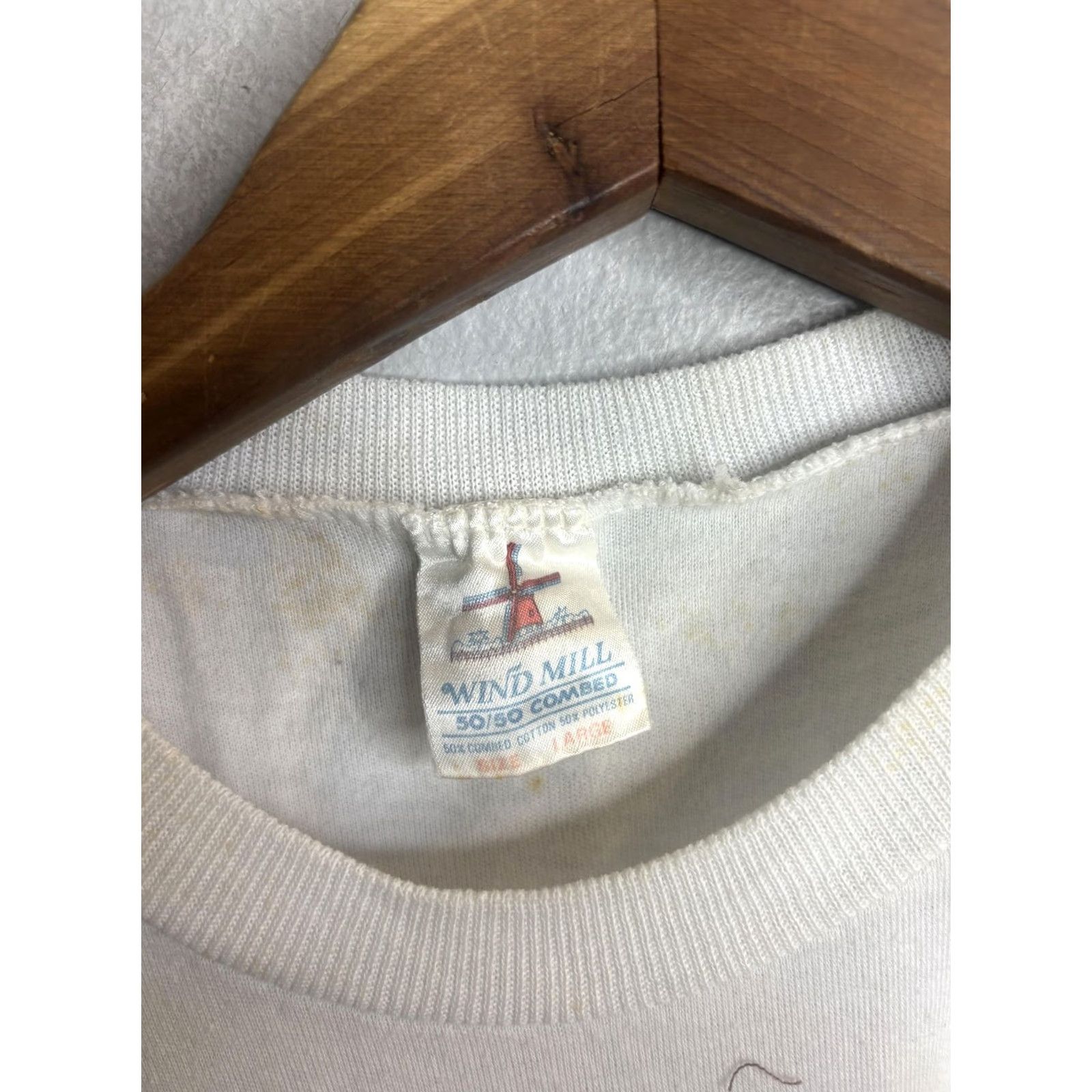 Vintage VINTAGE Caribbean Islands Shirt Mens Large White Map Graphic 50/50 Souvenir 80s Size US L / EU 52-54 / 3 - 3 Thumbnail