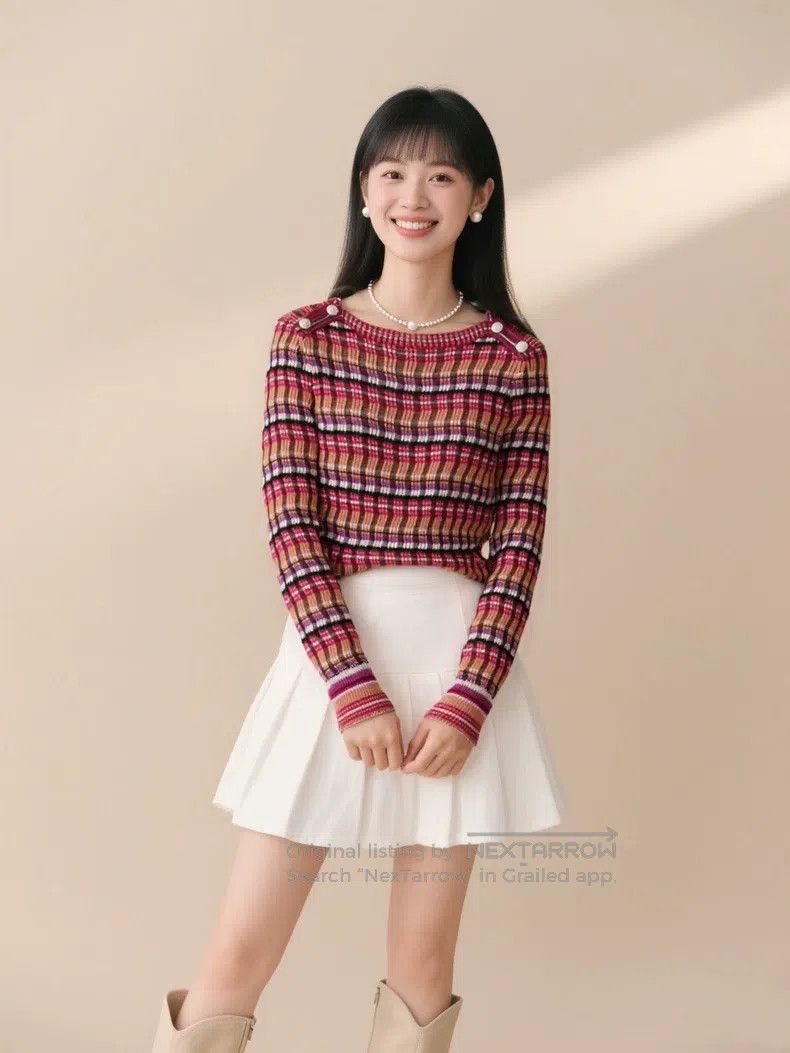 Chanel Chanel Hamburg Series Knitted Sweater Size XXS / US 00 / IT 34 - 1 Thumbnail