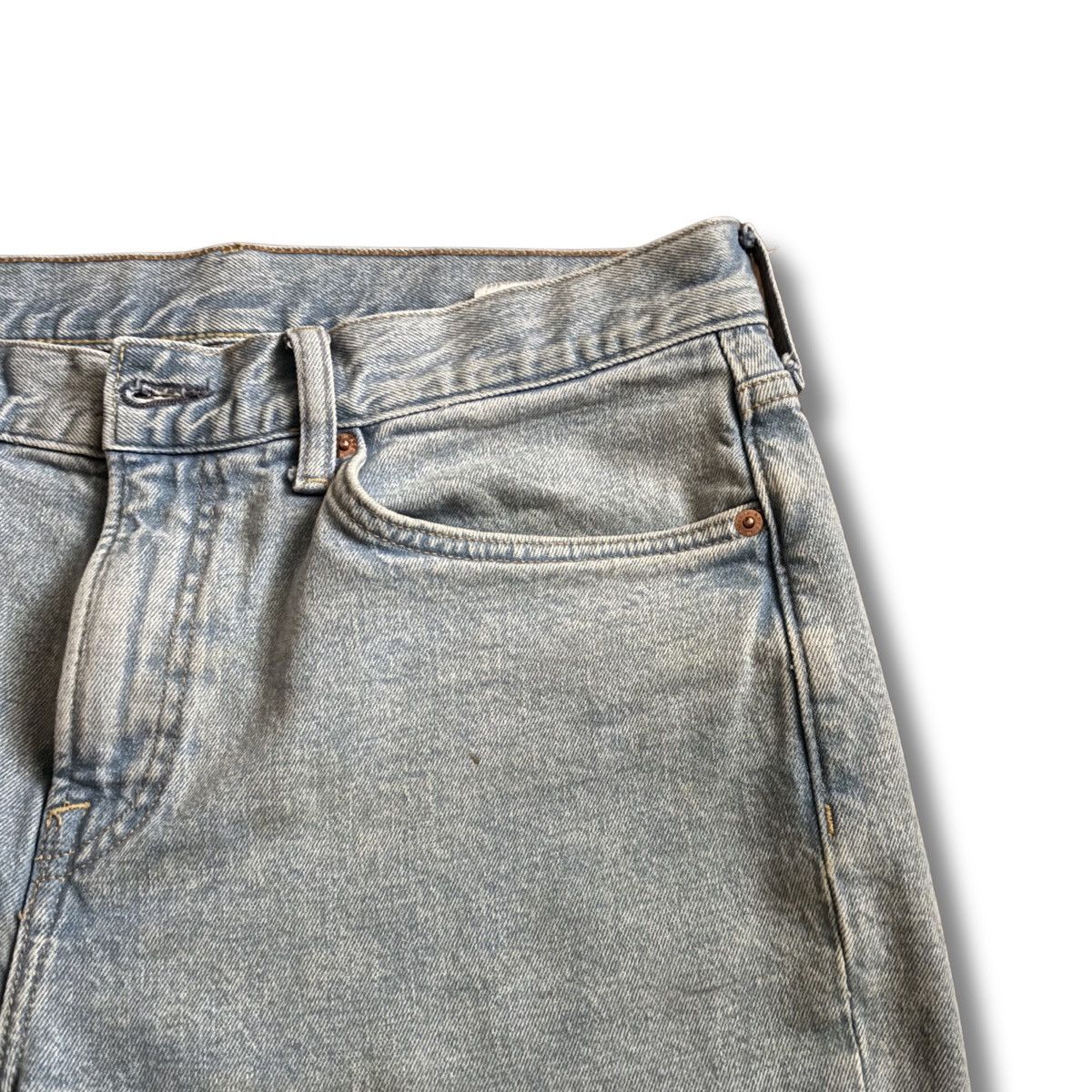 H&M Slim Fit Cropped 33X32 H & M Mens Denim Light Wash Jeans Size US 33 - 5 Thumbnail