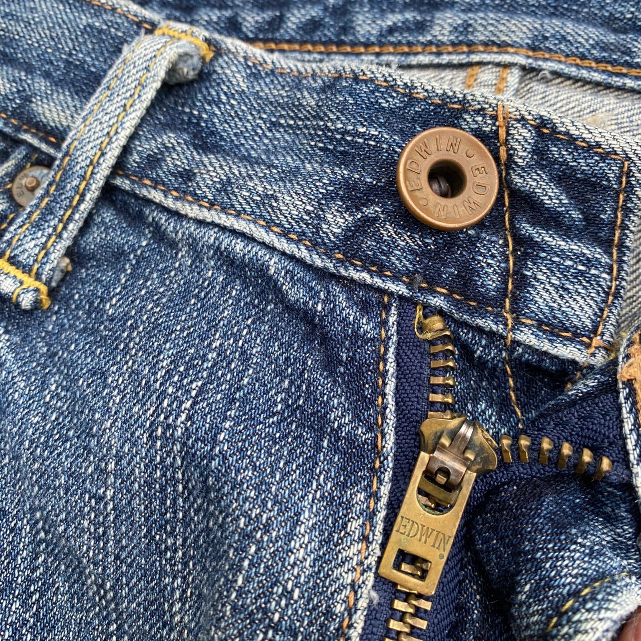 Edwin Vintage Edwin 505zx Selvegde Redline Distressed Denim Size US 30 / EU 46 - 16 Thumbnail