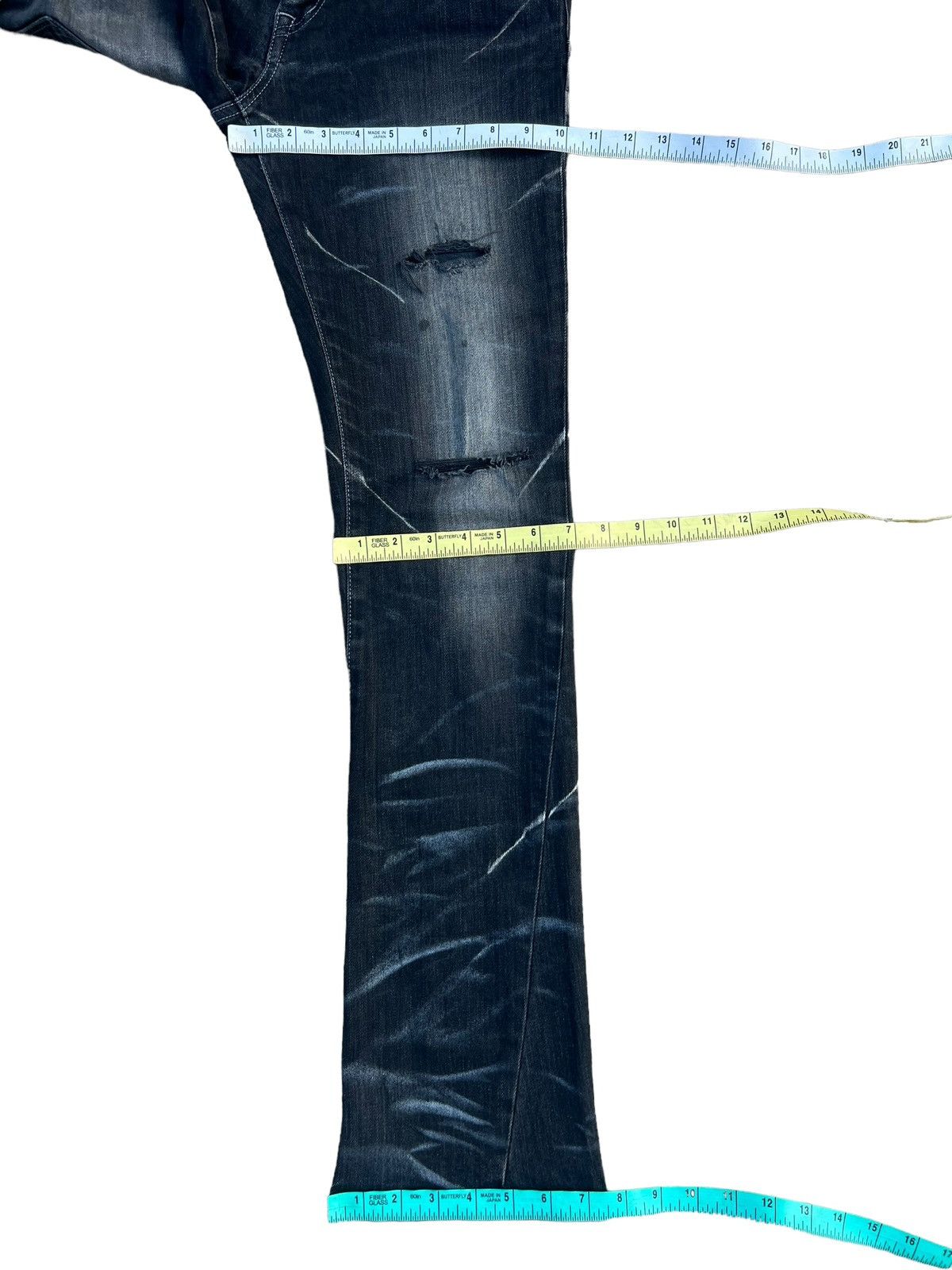 Tornado Mart Vintage Tornado Mart Distressed Stretch Denim Flare Jeans Size US 30 / EU 46 - 4 Thumbnail