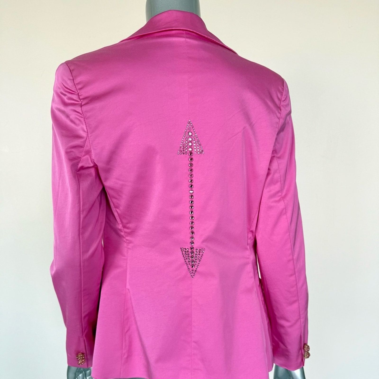 Other Daniela Drei women pink atlas jacket size 44 IT or 6 US Size M / US 6-8 / IT 42-44 - 4 Thumbnail