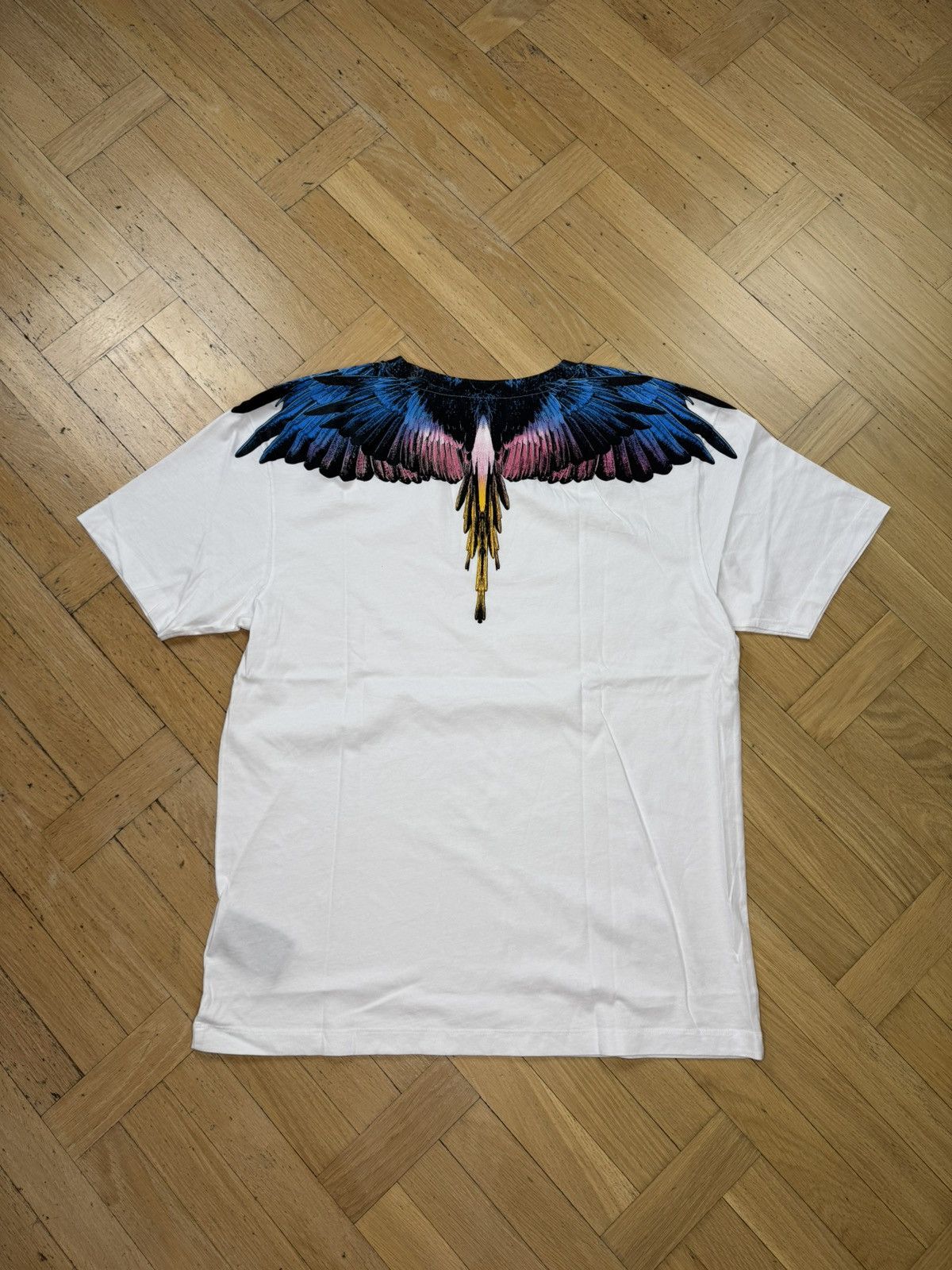 Marcelo Burlon MARCELO BURLON WING BLUE PINK WHITE TEE Size US L / EU 52-54 / 3 - 2 Thumbnail
