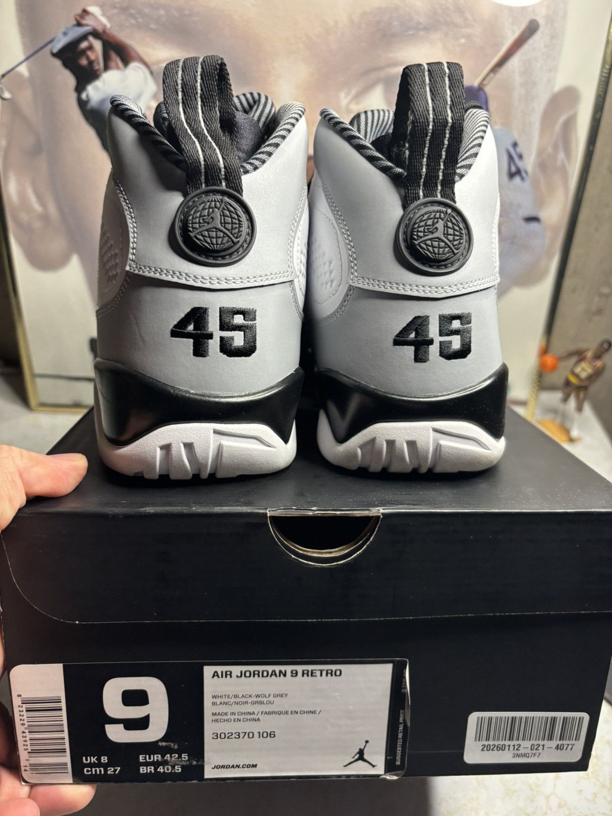 Jordan Brand Jordan Retro 9 ‘baron’ Size US 9 / EU 42 - 7 Thumbnail