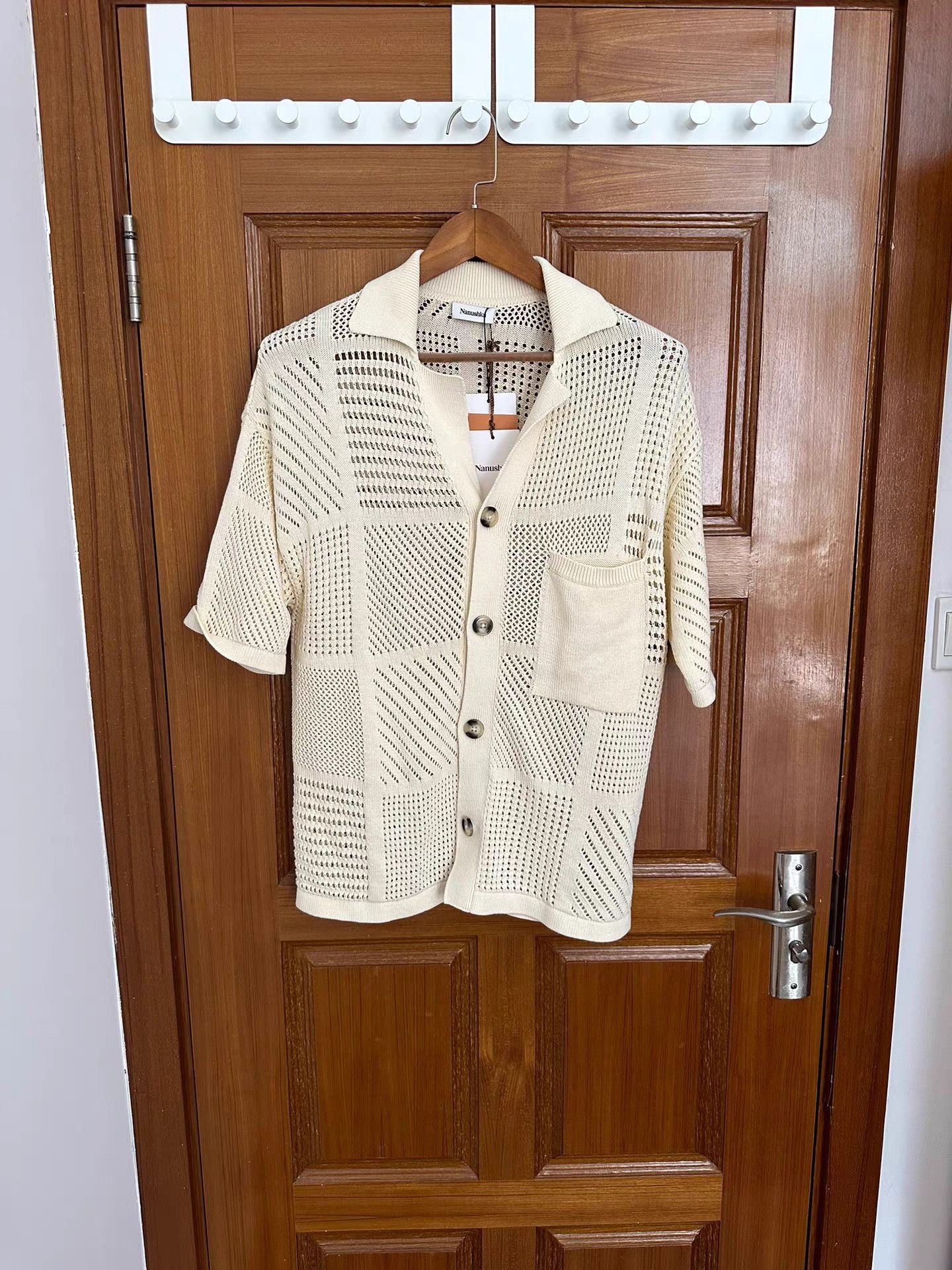 Nanushka NANUSHKA Casual Knit Short Sleeve Shirt K18 Size US XS / EU 42 / 0 - 1 Thumbnail