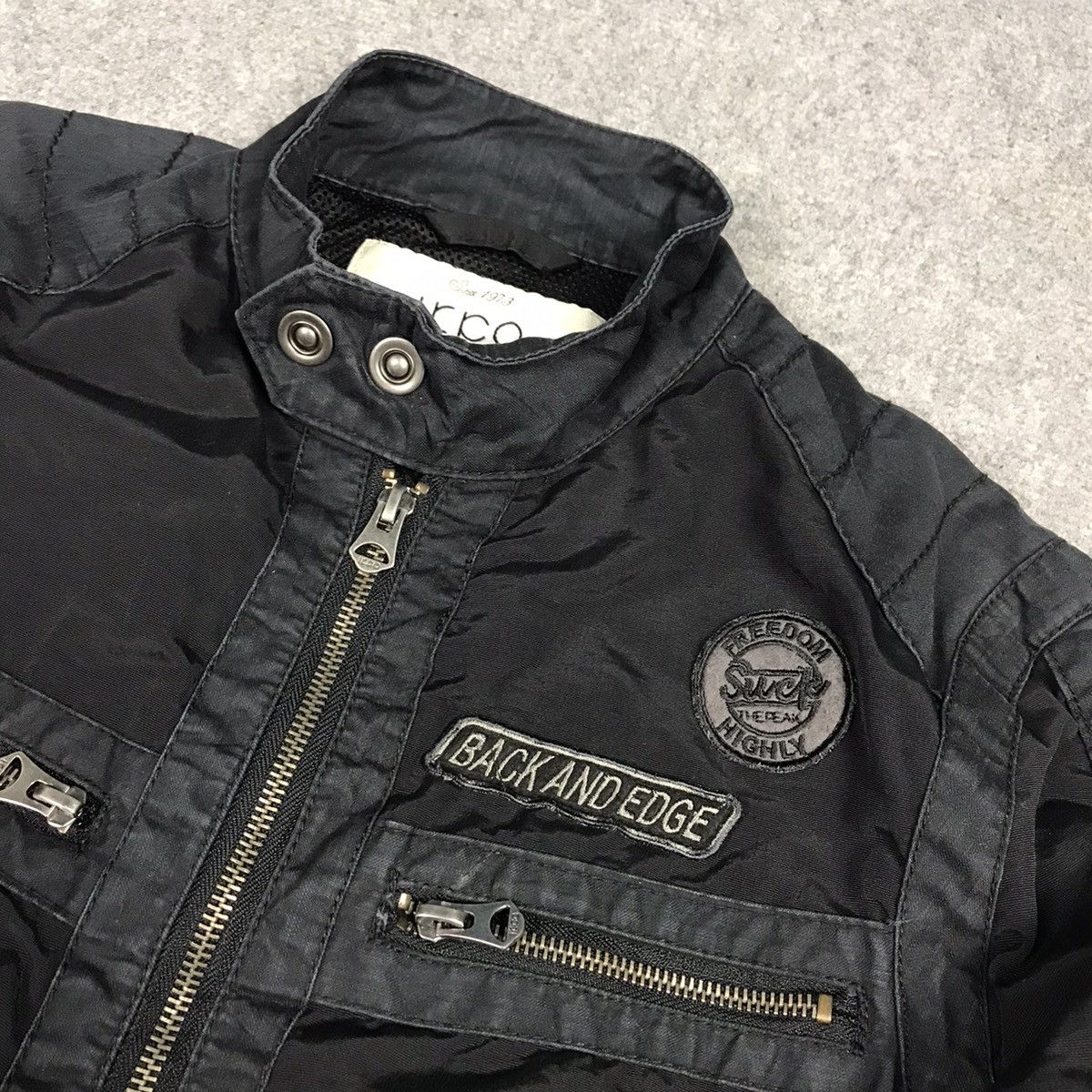 Japanese Brand × Vintage IKCA BLACK BIKER STYLE PUNK JAPAN JACKET Size US M / EU 48-50 / 2 - 5 Thumbnail