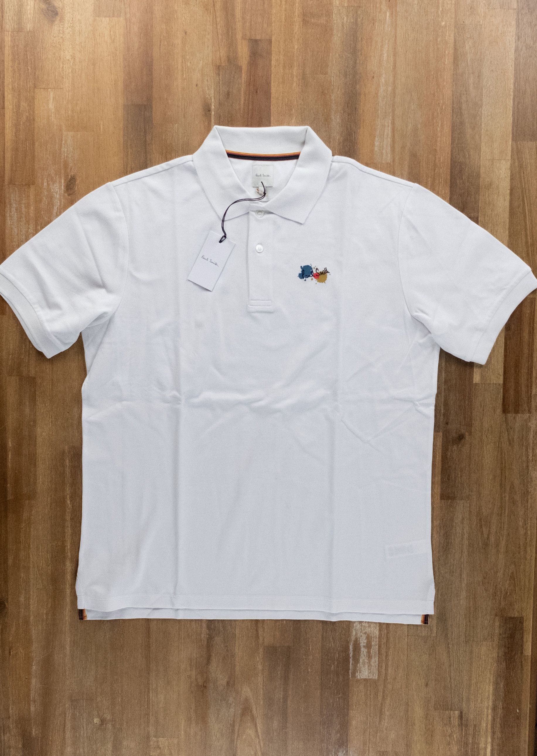 Paul Smith PAUL SMITH mainline white Paint splatter polo shirt Large Size US L / EU 52-54 / 3 - 1 Thumbnail