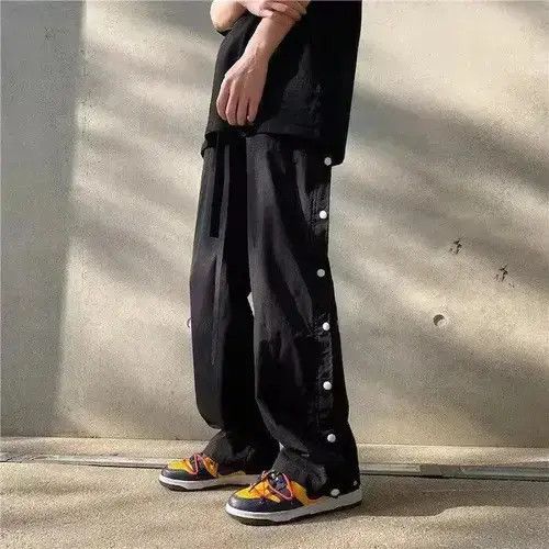 Detachable Side Split Leg Pants Men Pants