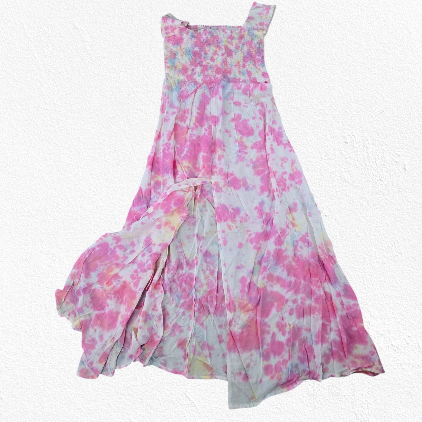 Other Pink White Tie Dye Off the Shoulder Dress Size Large Size L / US 10 / IT 46 - 11 Thumbnail