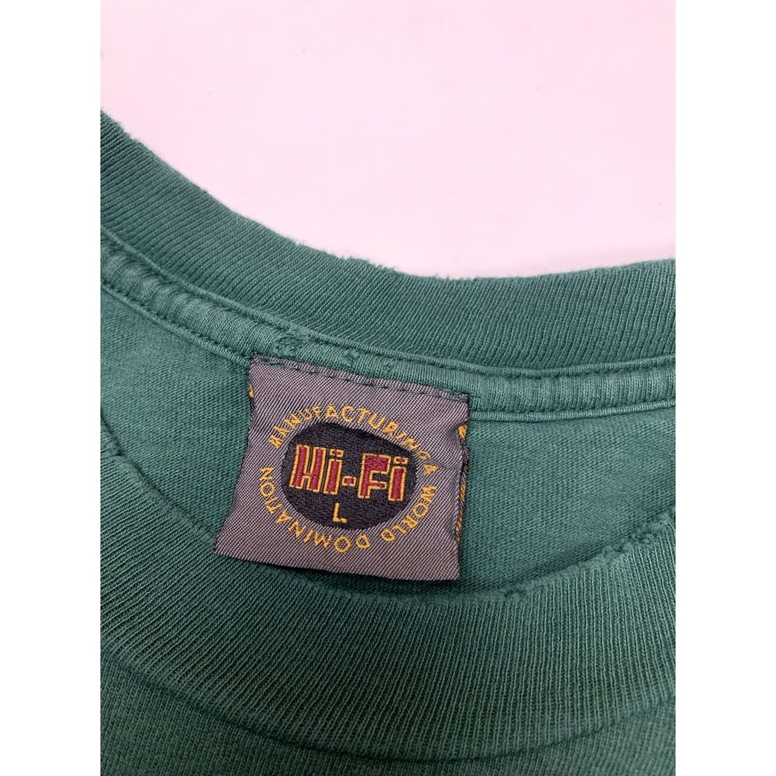 Vintage VINTAGE Hi-Fi Elvis Presley Memorial Shirt Adult Large Green USA World Domination Size ONE SIZE - 7 Thumbnail