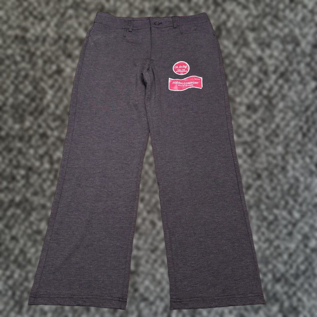 Lee Lee Comfort Fit Straight Pants Womens 14 Medium Black Heather New Size 36" / US 14 / IT 50 - 1 Thumbnail